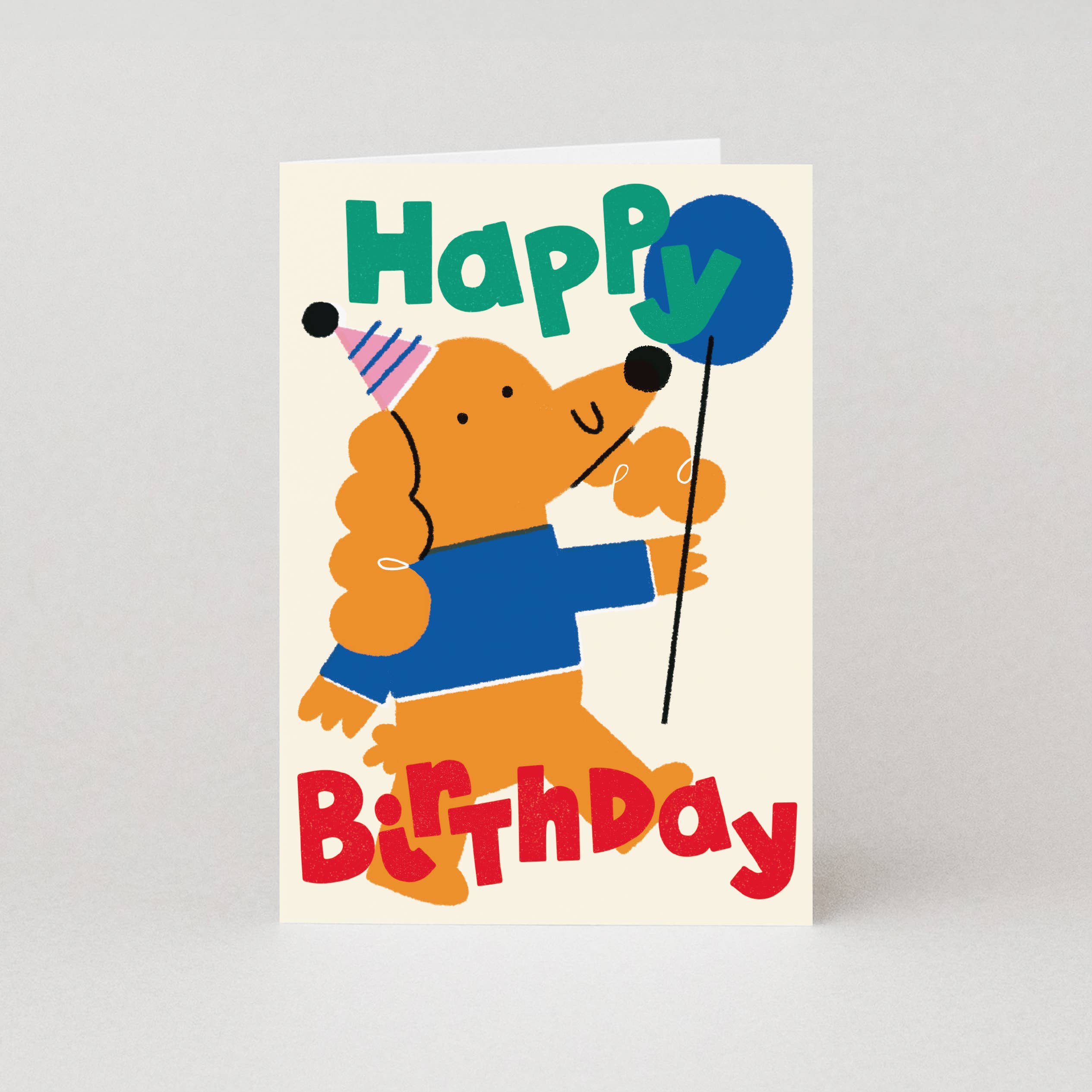 Poodle Birthday Card
