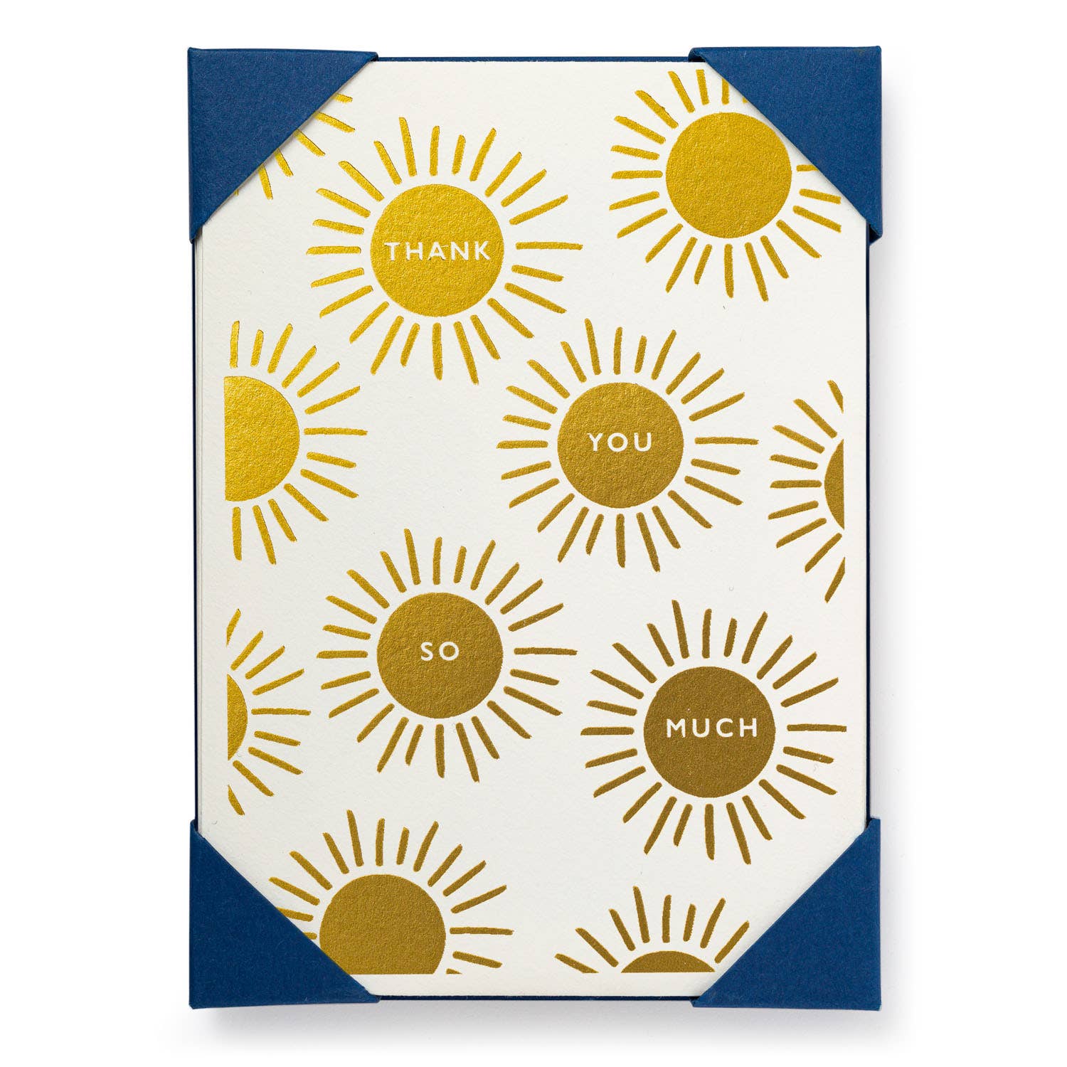 Pack Of Five Sun Thank You Cards