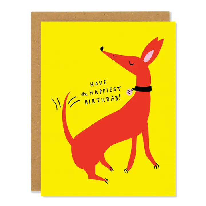 Dog Happiest Birthday Card