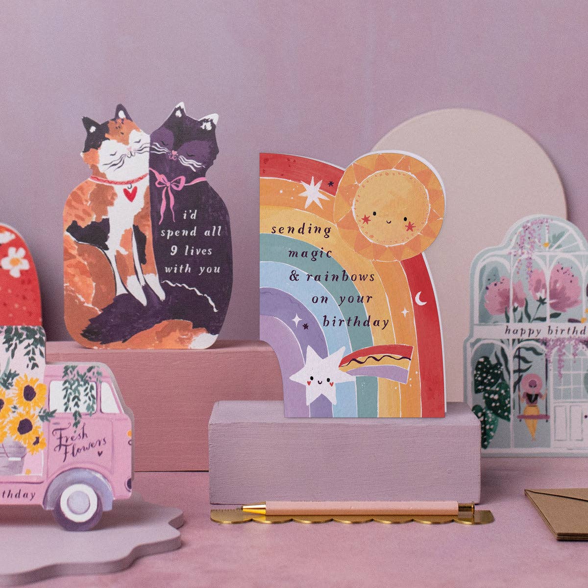 Magic & Rainbows Birthday Card