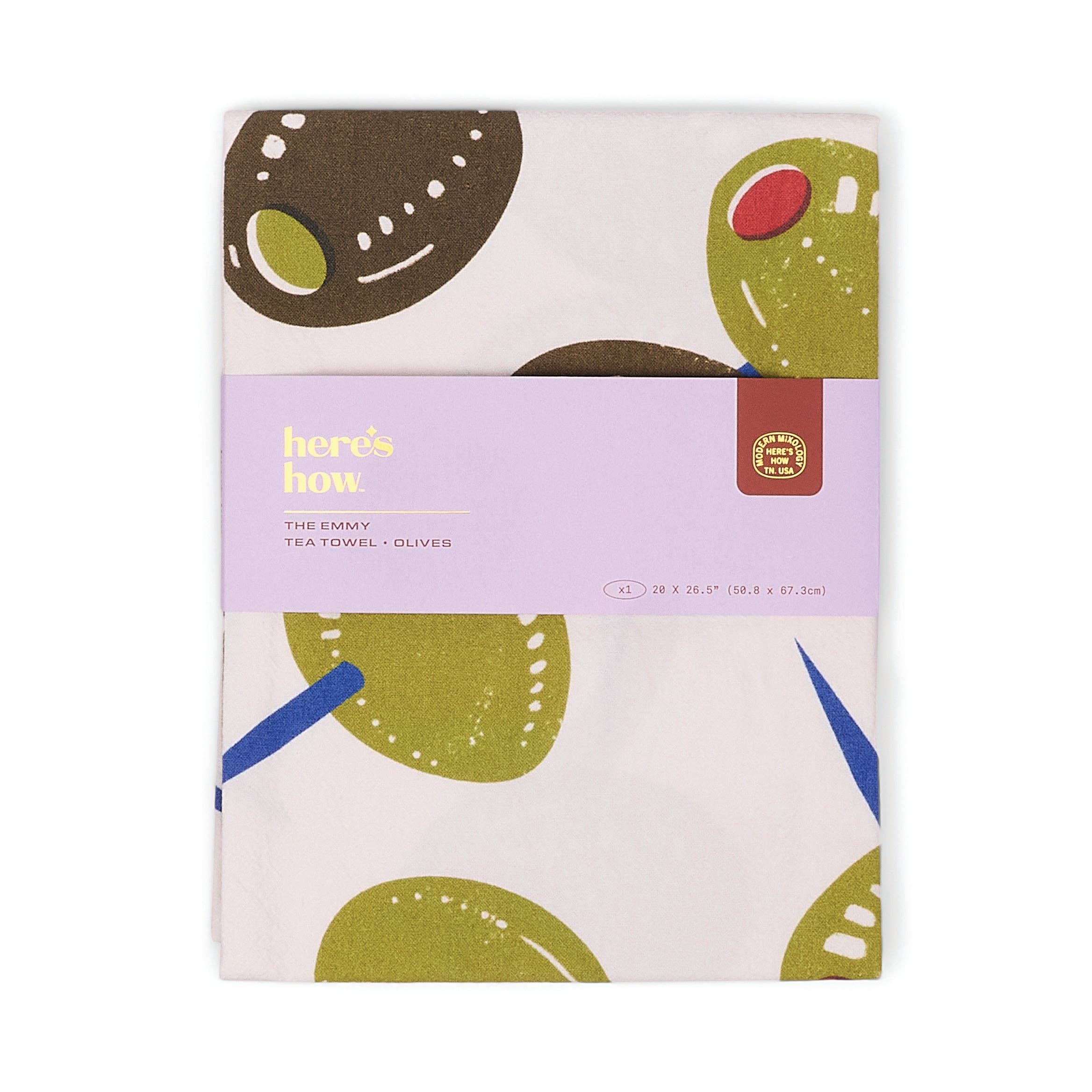 The Emmy Tea Towel - Olives