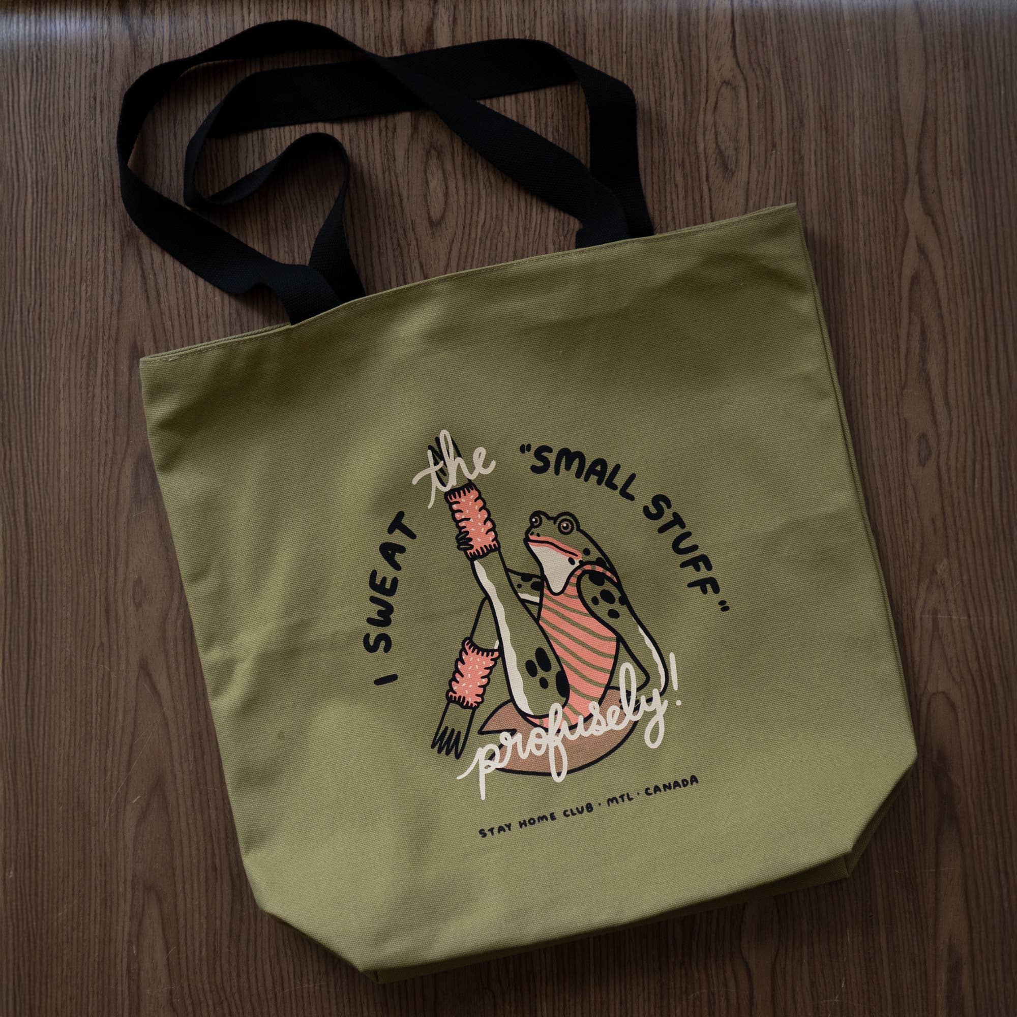 Sweat the Small Stuff Big Zip Tote
