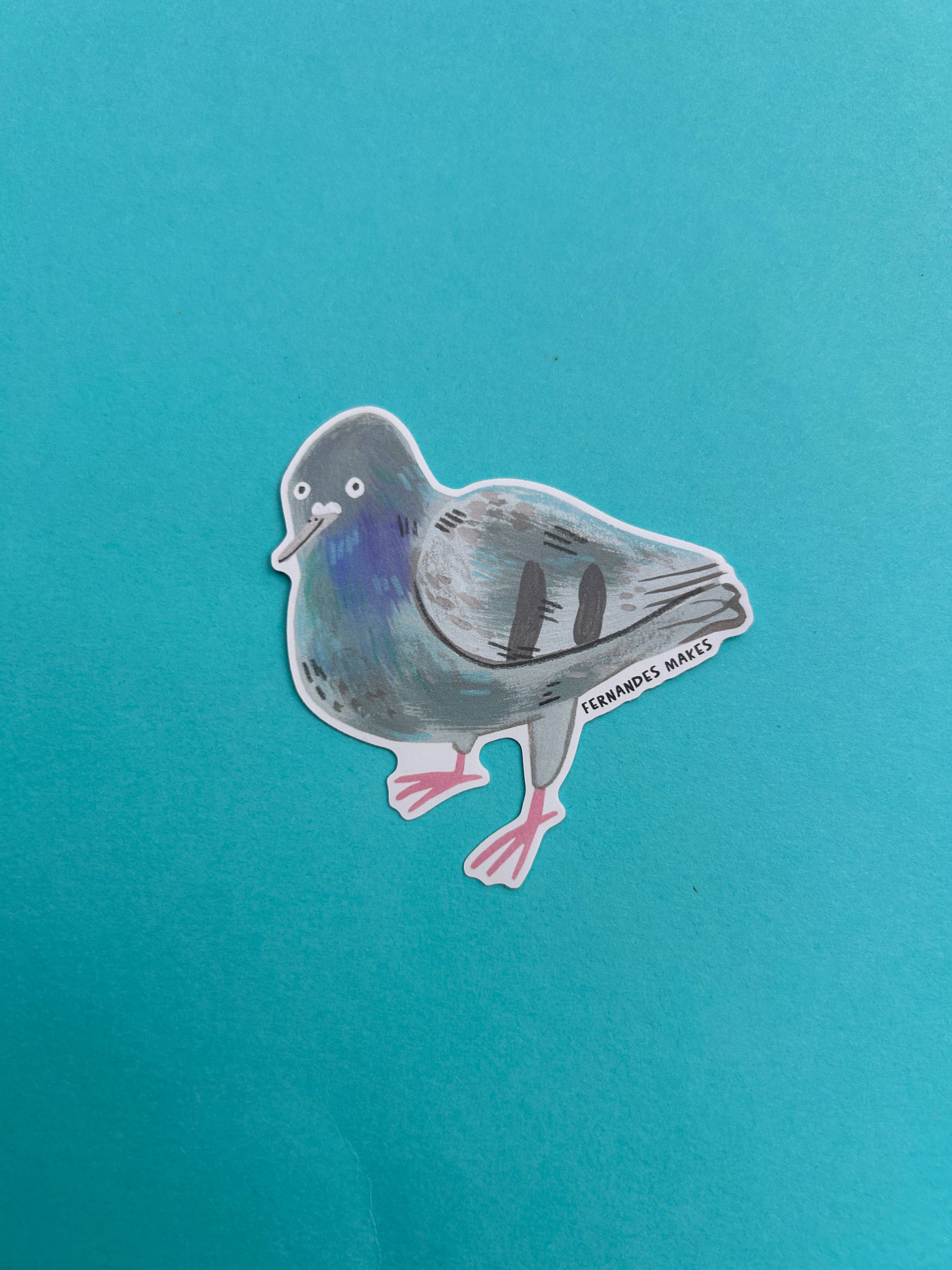 Reginald The Pigeon Vinyl Sticker