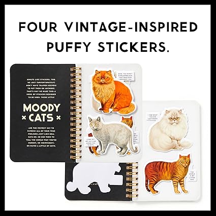 Moody Cats Sticker Book