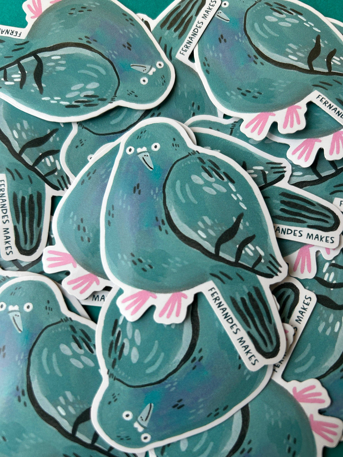 Pigeon Vinyl Stickers: Skye