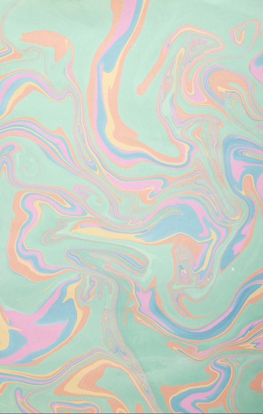 Pastel Punch Handmade Marbled Paper