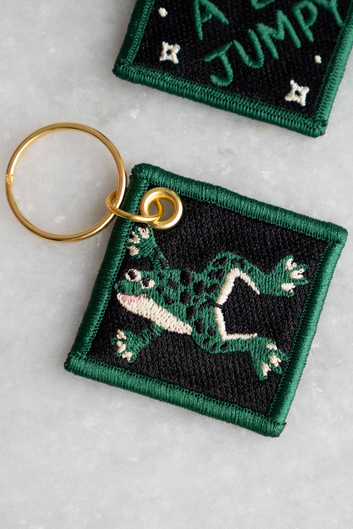 I'm A Lil Jumpy - Embroidered Keychain