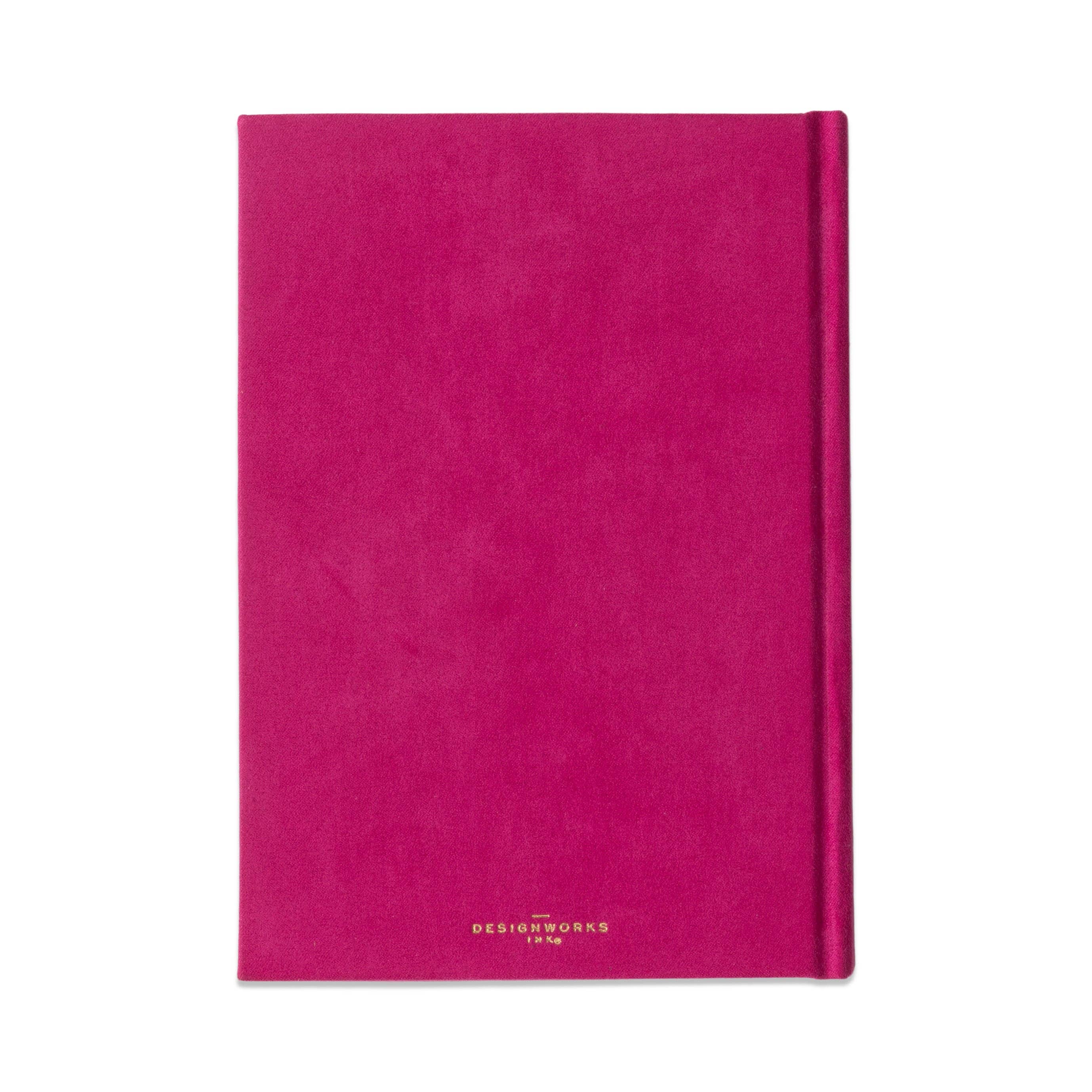 Suedette Hardcover Radiant Journal - Fuchsia