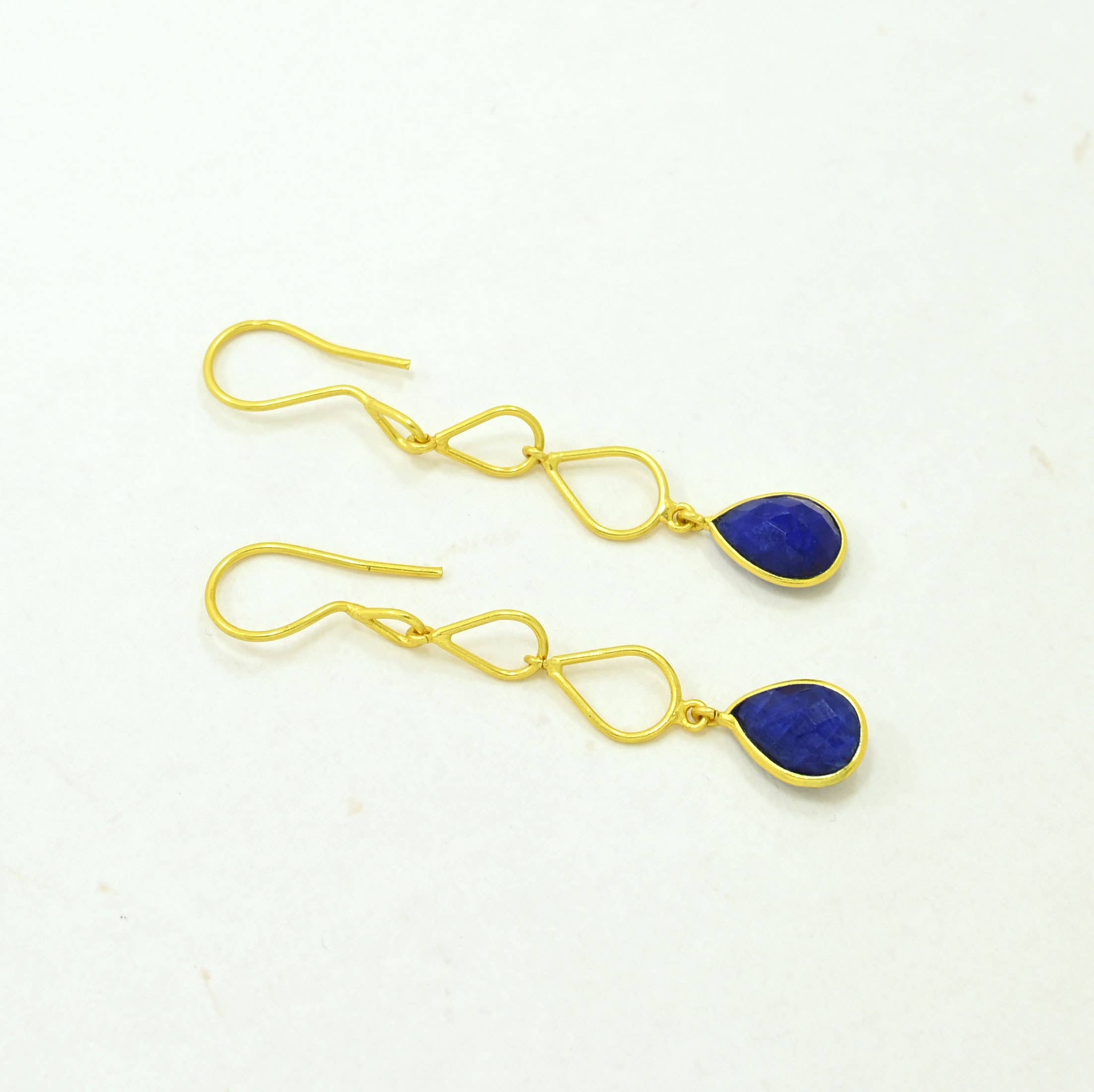Cecily Hook Earring - Blue Sillimanite