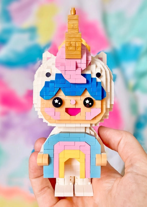 Rainbow Unicorn Mini Brick Kit