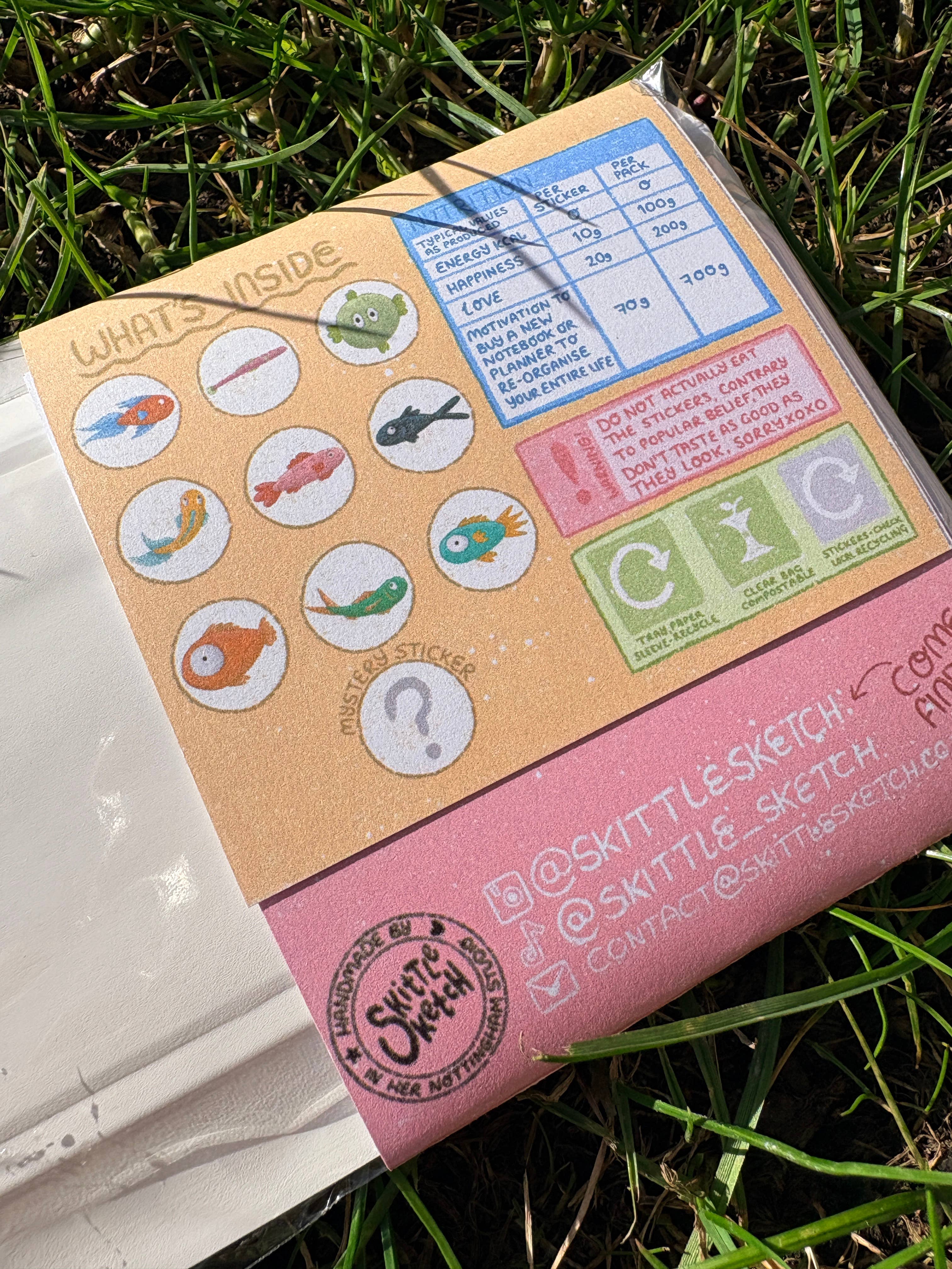Fishy Fish Food Sticker Pack
