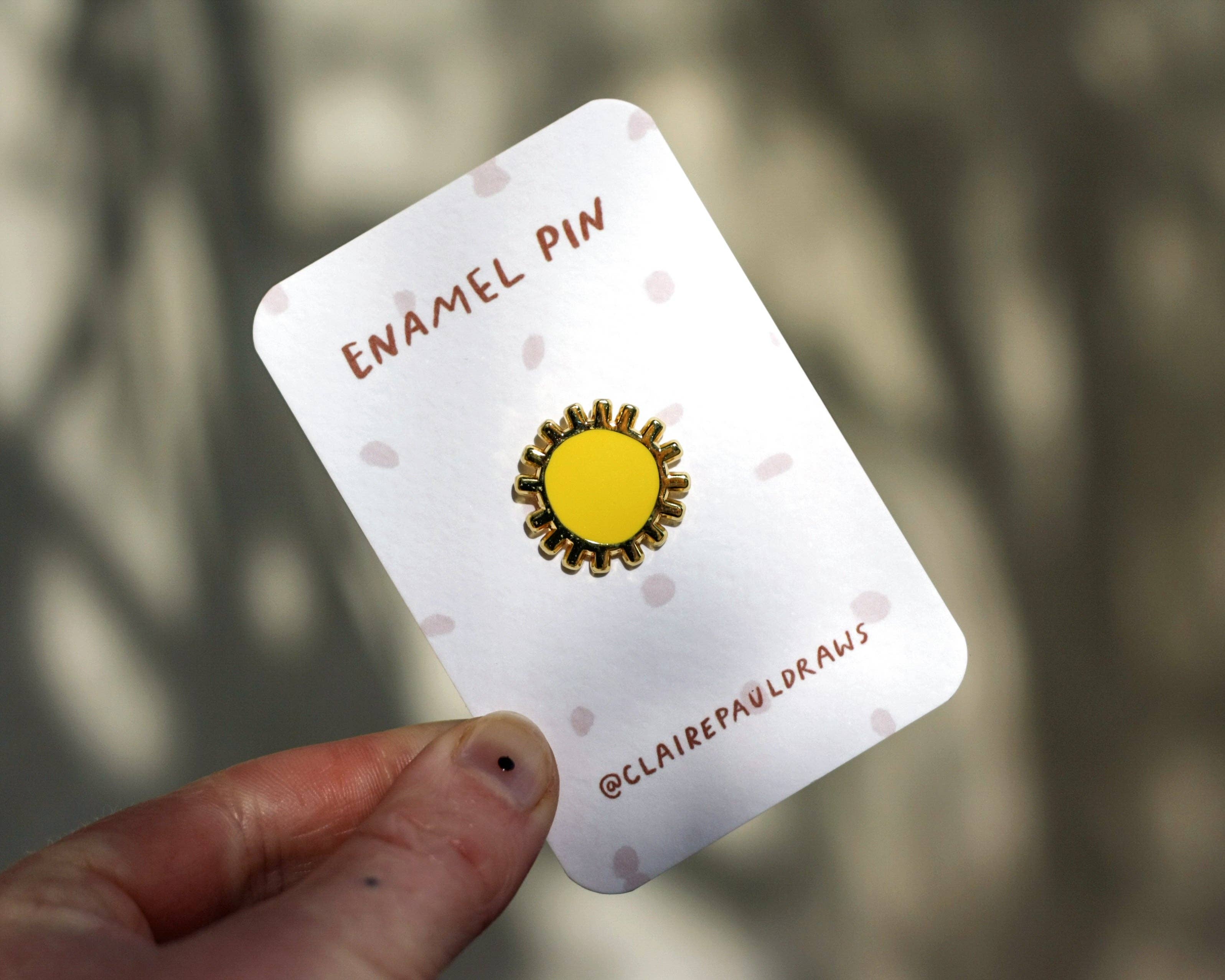 Sun Enamel Pin