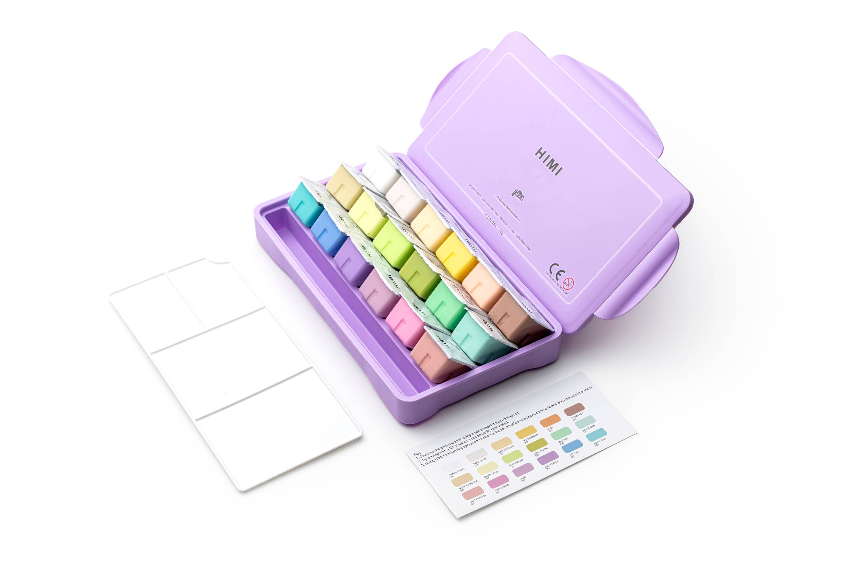 Jelly Cup Gouache Pain Set (18 Paint Colours)