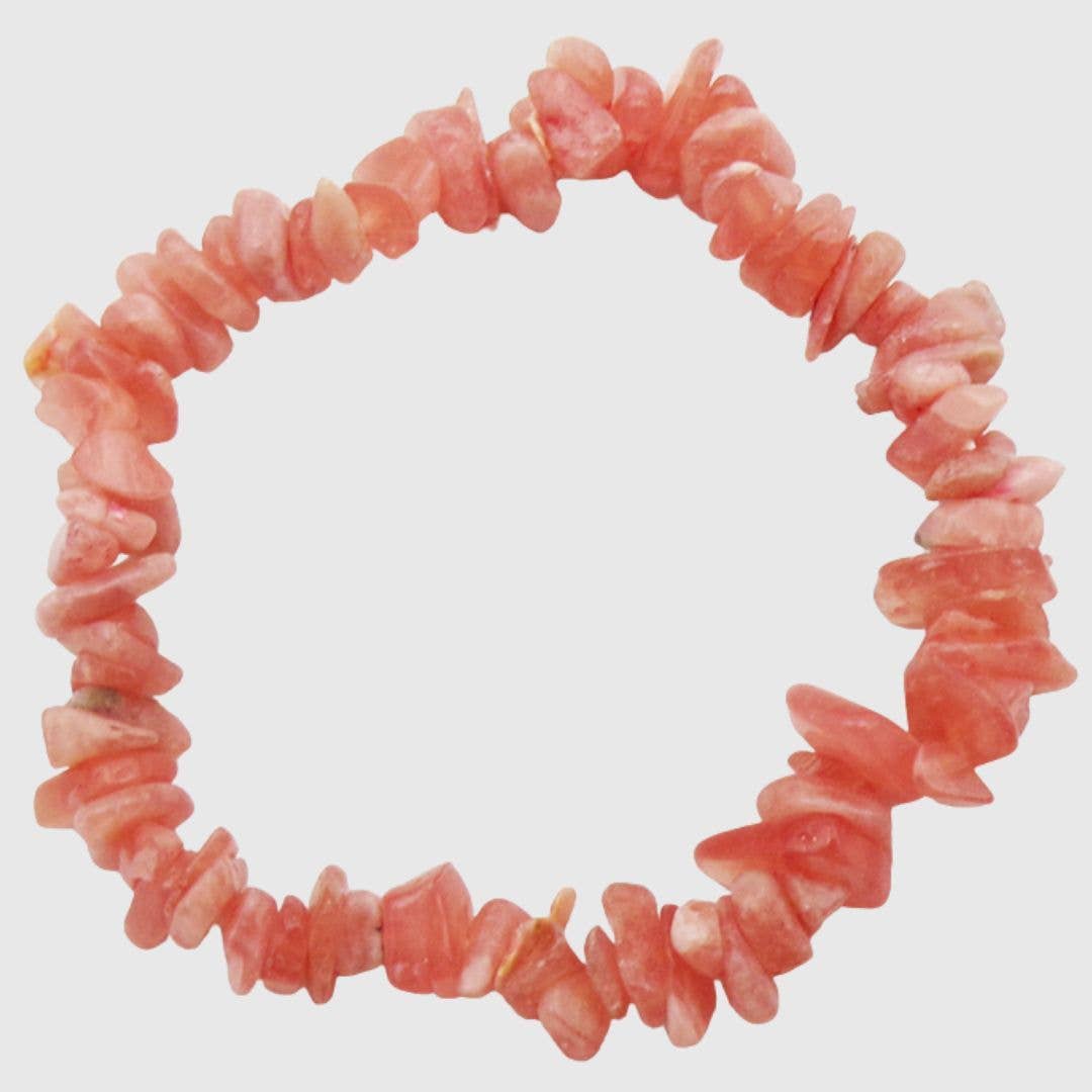 Rhodochrosite Chip Bracelets