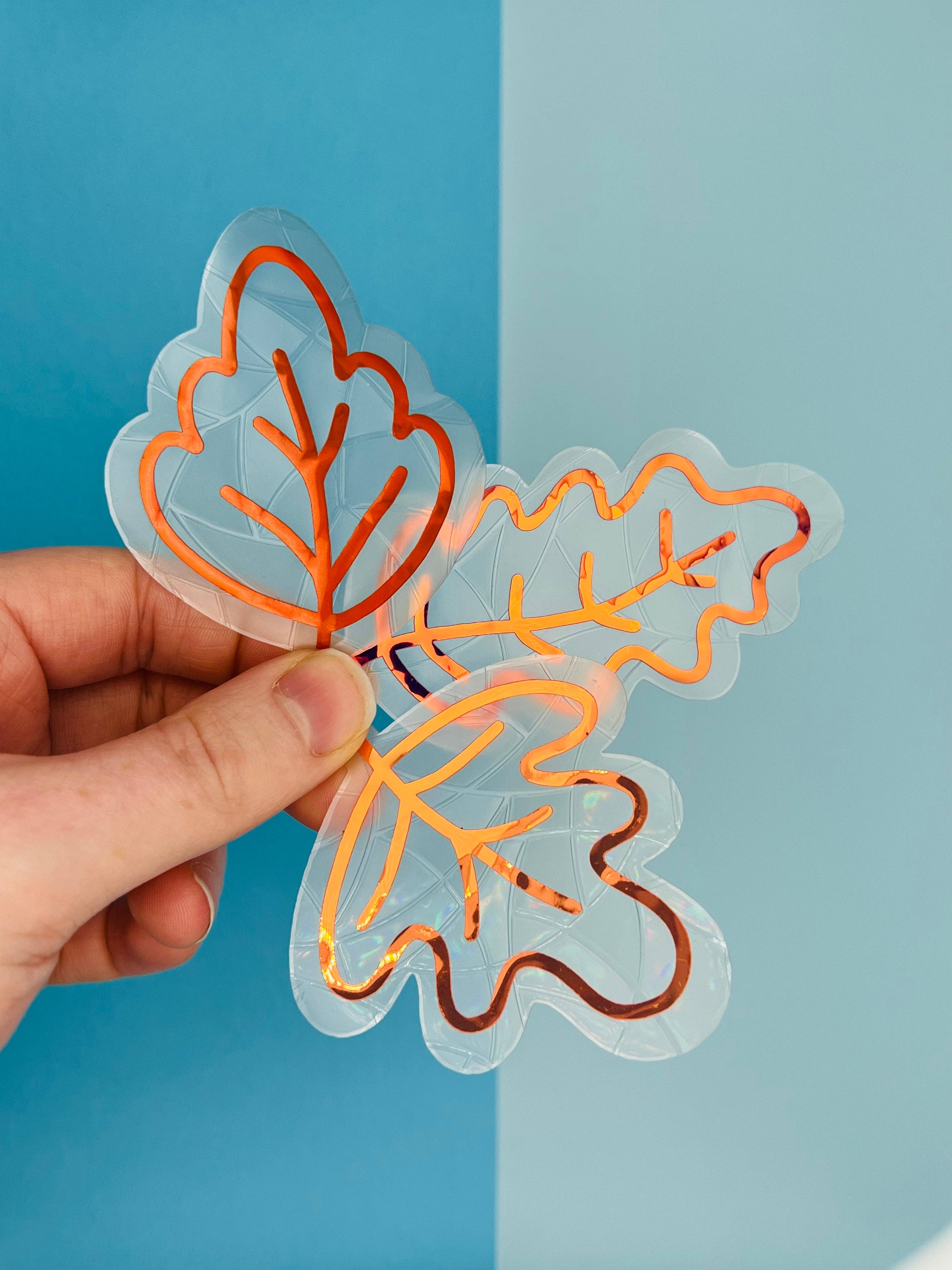 Mini Autumn Leaves Suncatcher Set