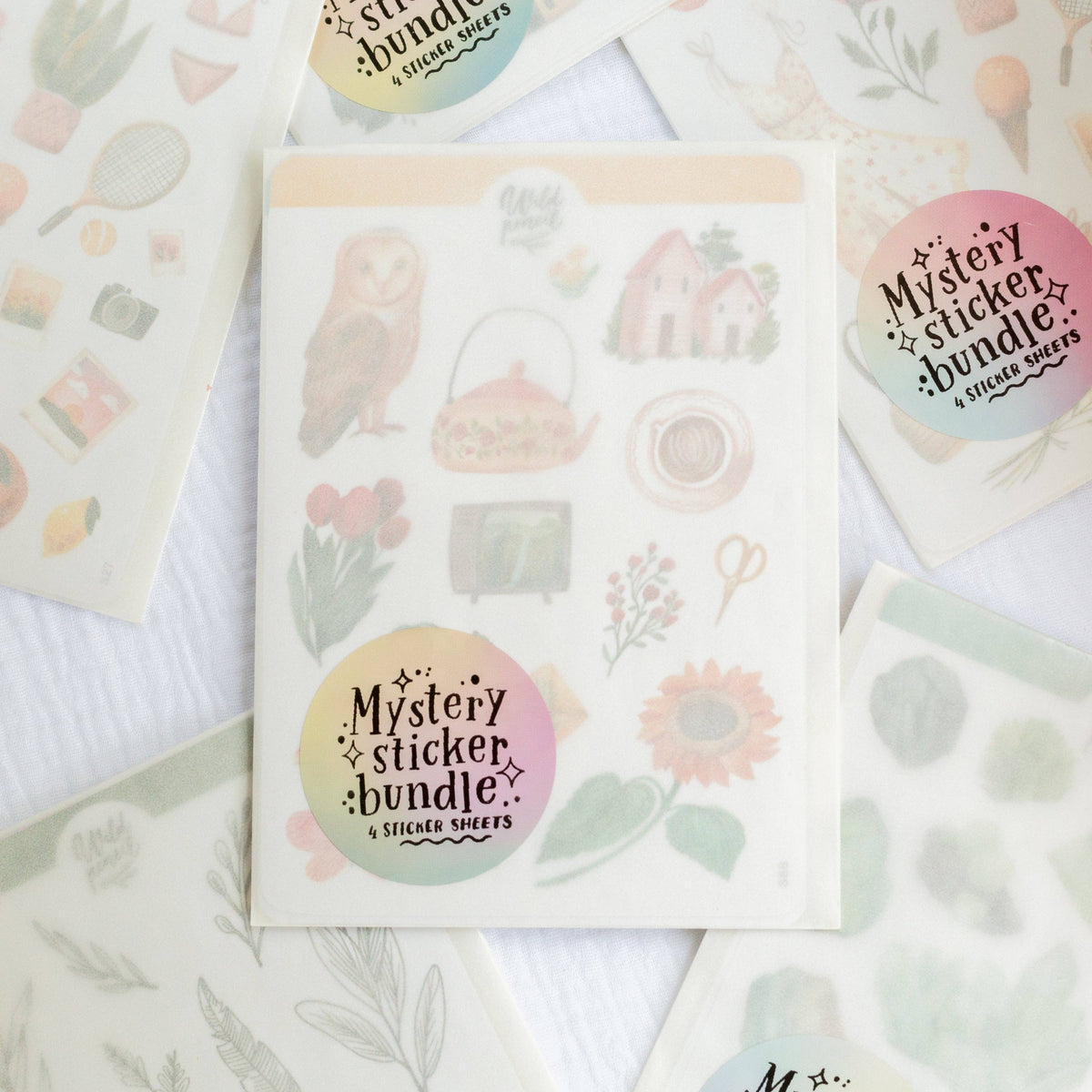 Mystery Sticker Sheet Set