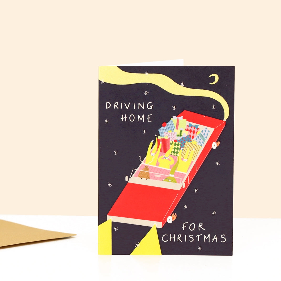 Driving Home Christmas Card