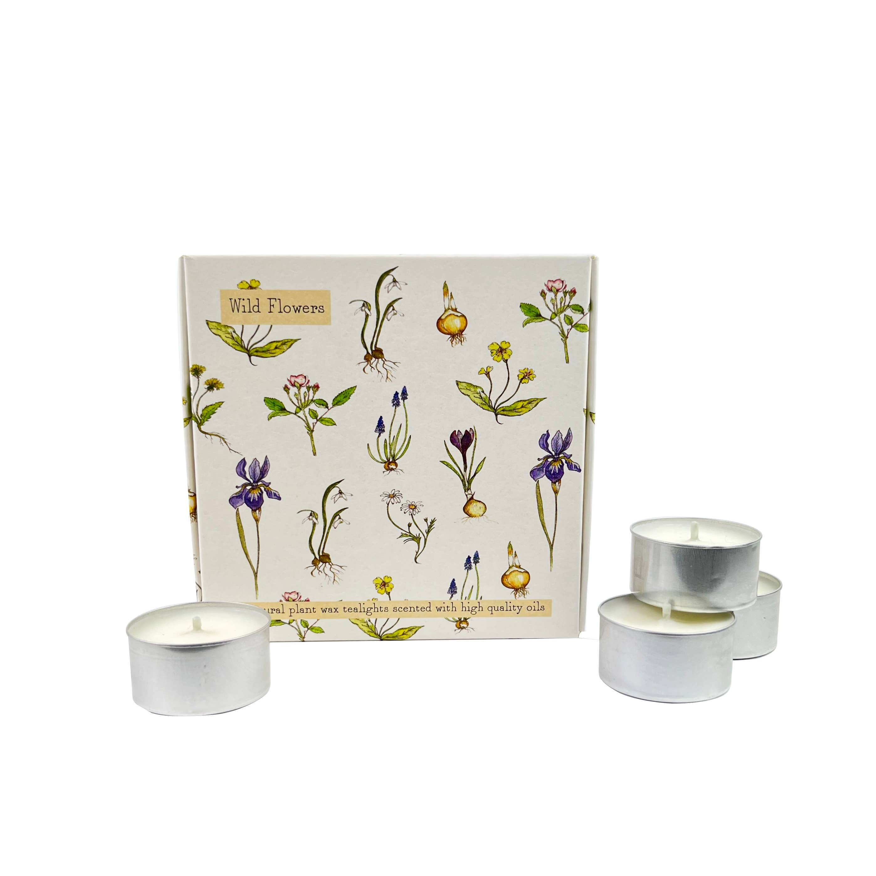 Wild Flowers Scented Tealight Set