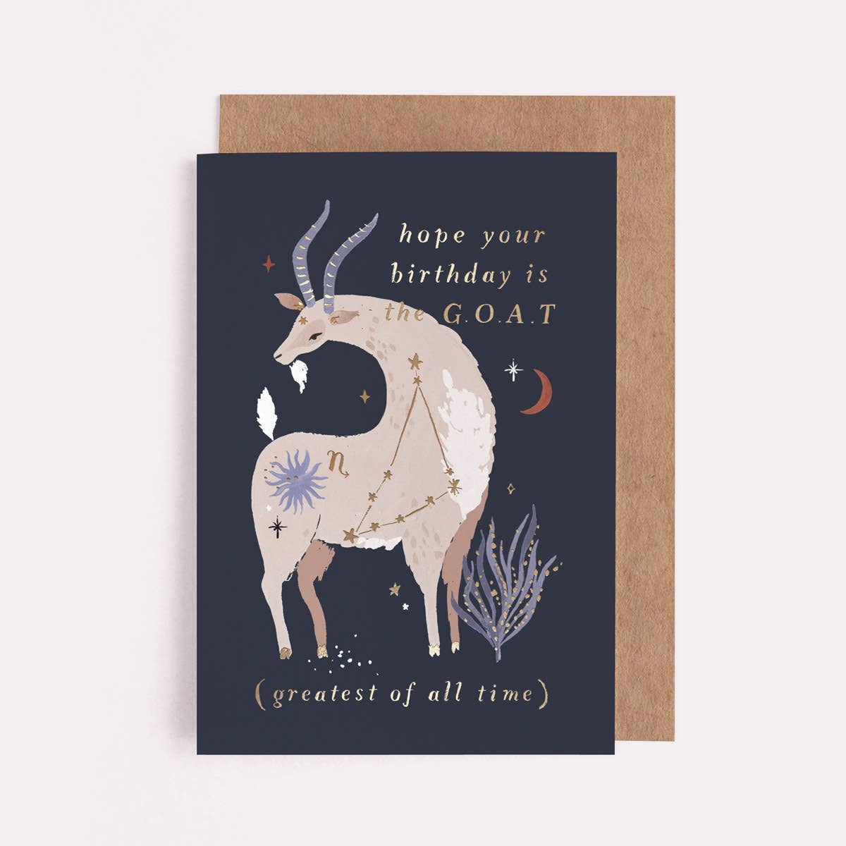 Goat Zodiac Birthday Card