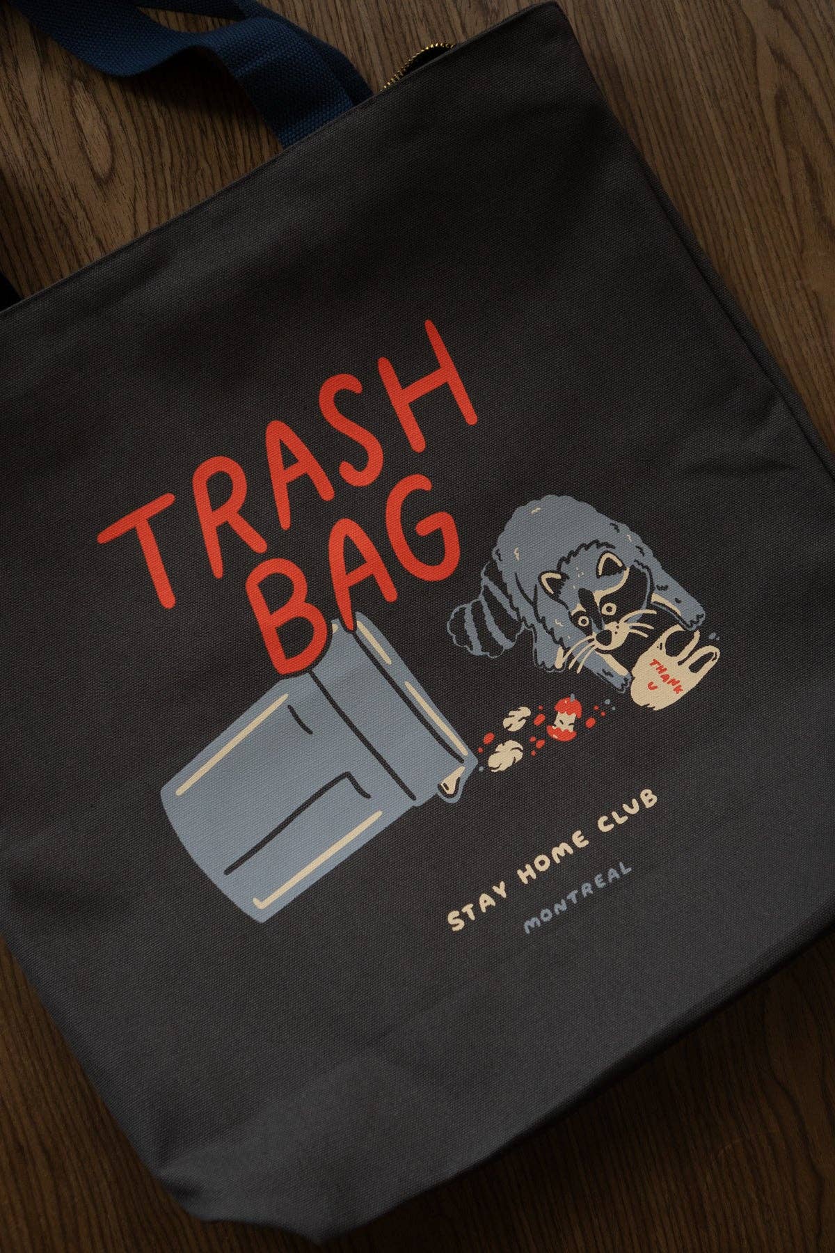 Trash Bag Big Zip Tote