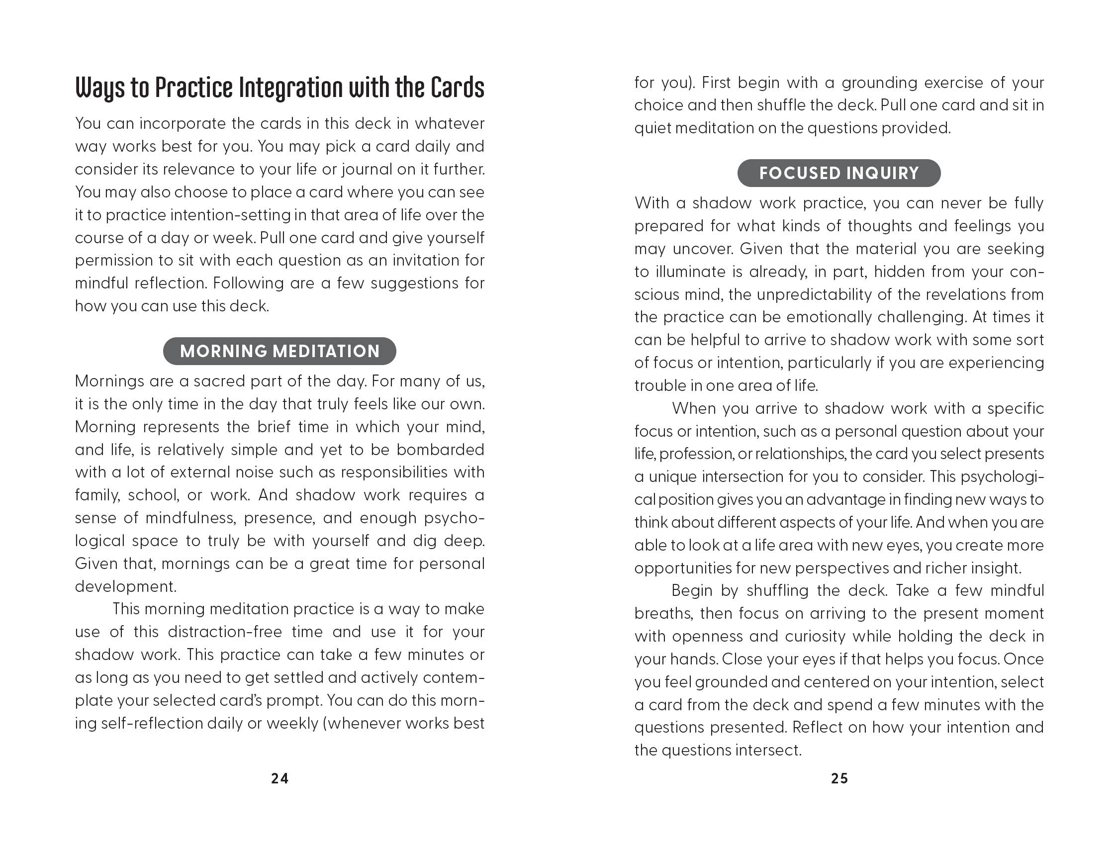 Shadow Work Self-Reflection Deck