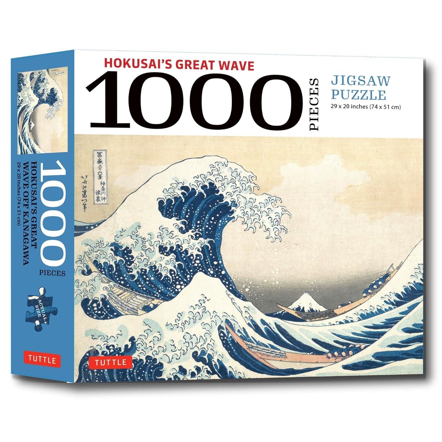 Hokusai's Great Wave 1000 Piece Jigsaw Puzzle