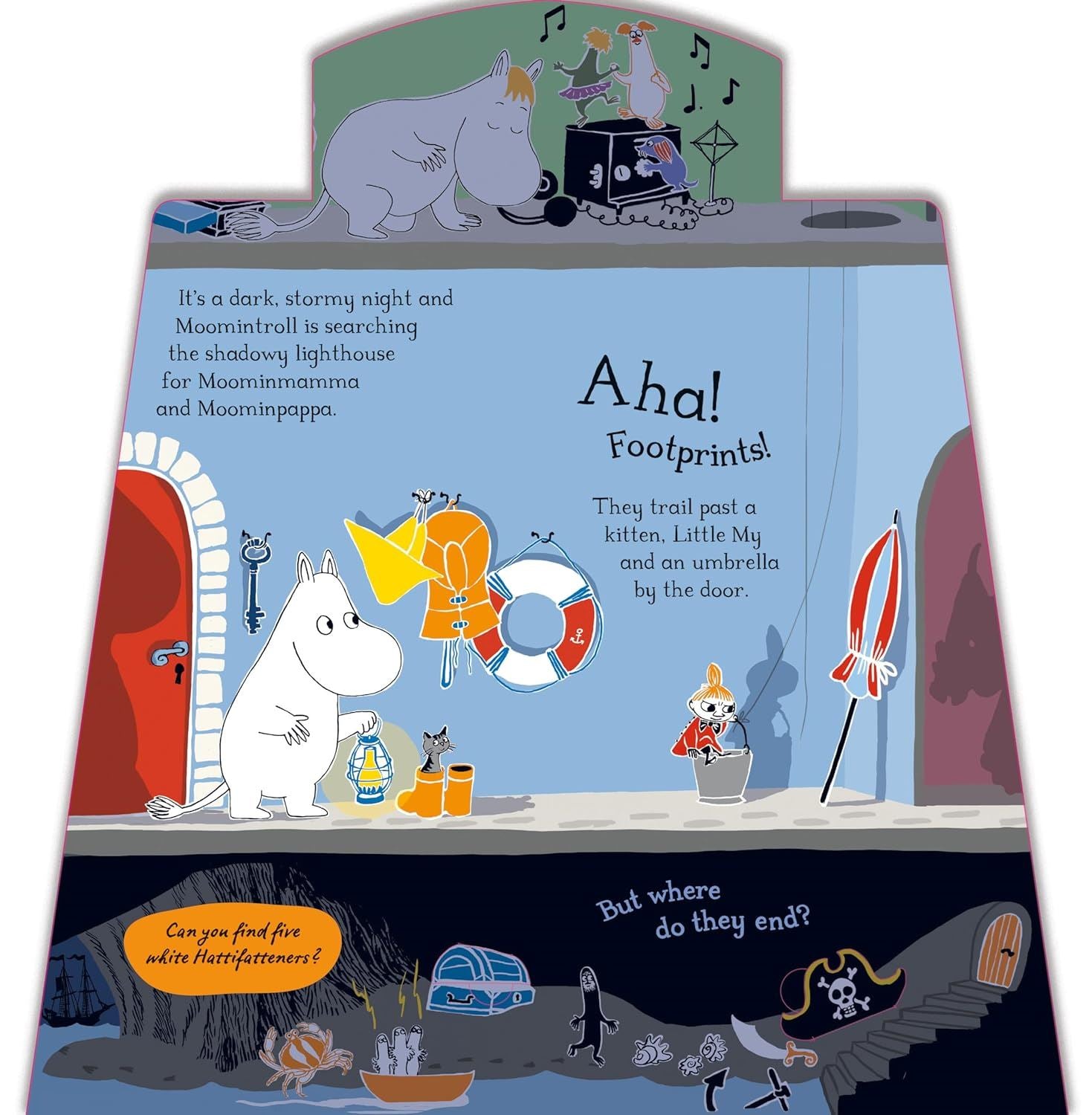 In The Lighthouse: Lift The Flap Moomin Story (Shaped Board Book)