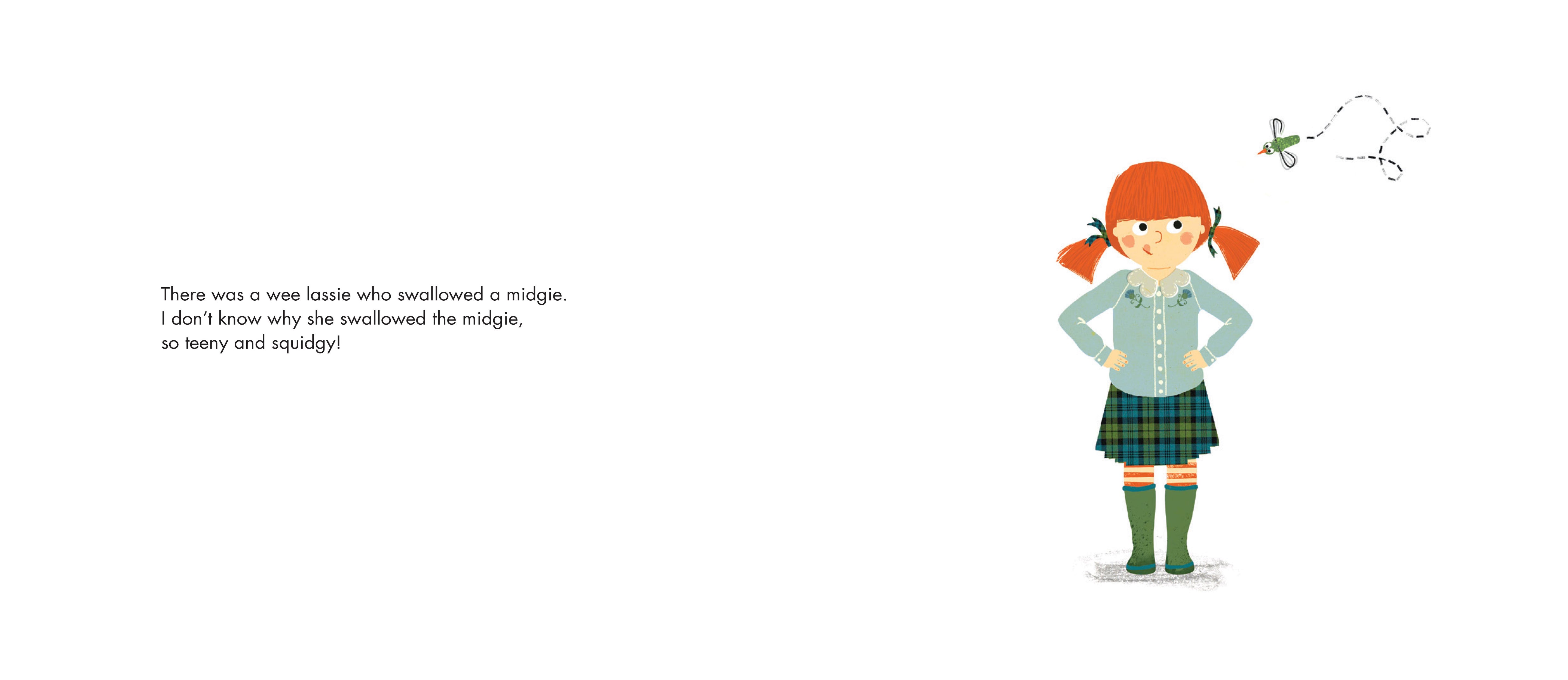 There Was A Wee Lassie Who Swallowed A Midgie