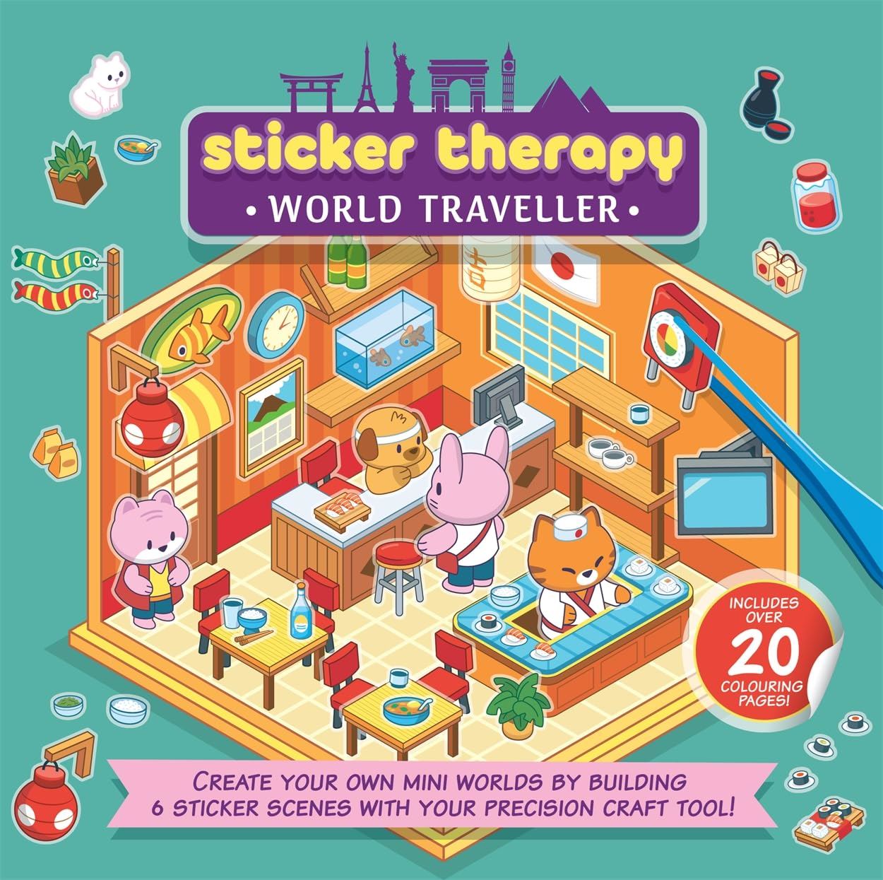 Sticker Therapy : World Traveller