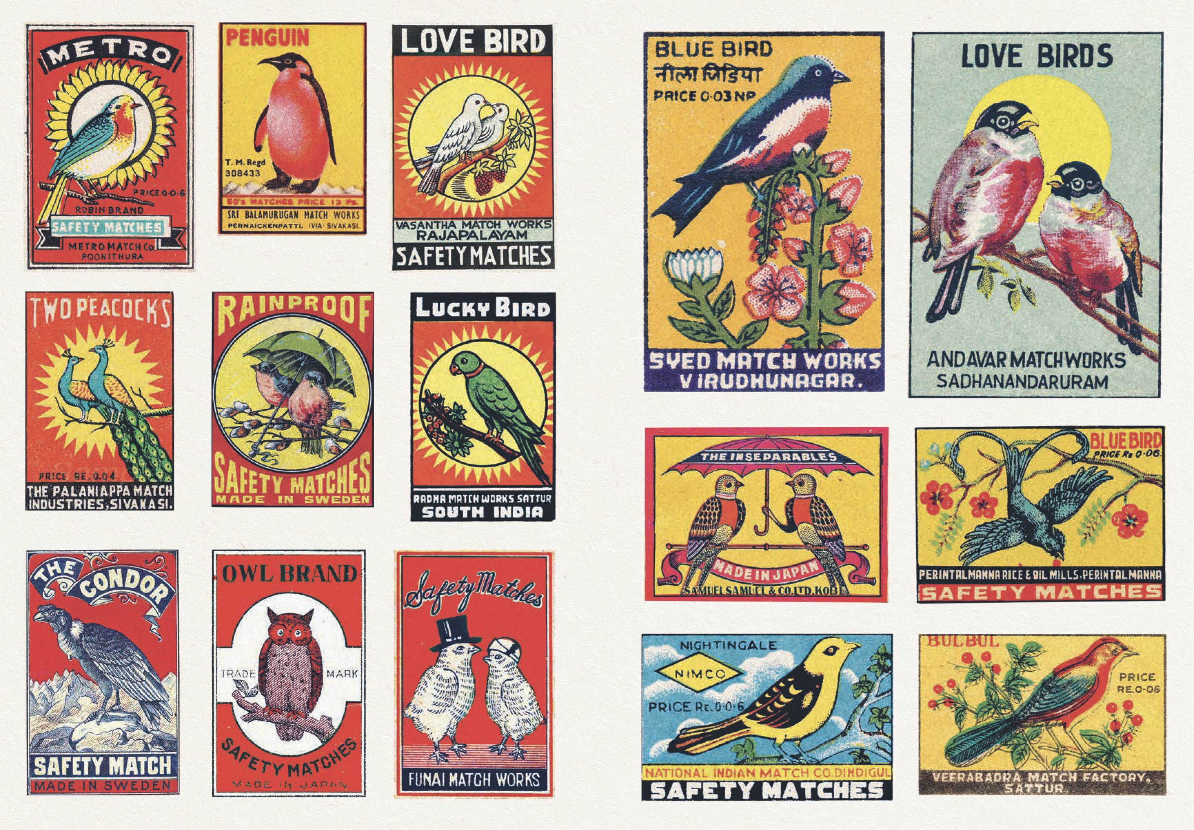 Vintage Matchboxes Sticker Book