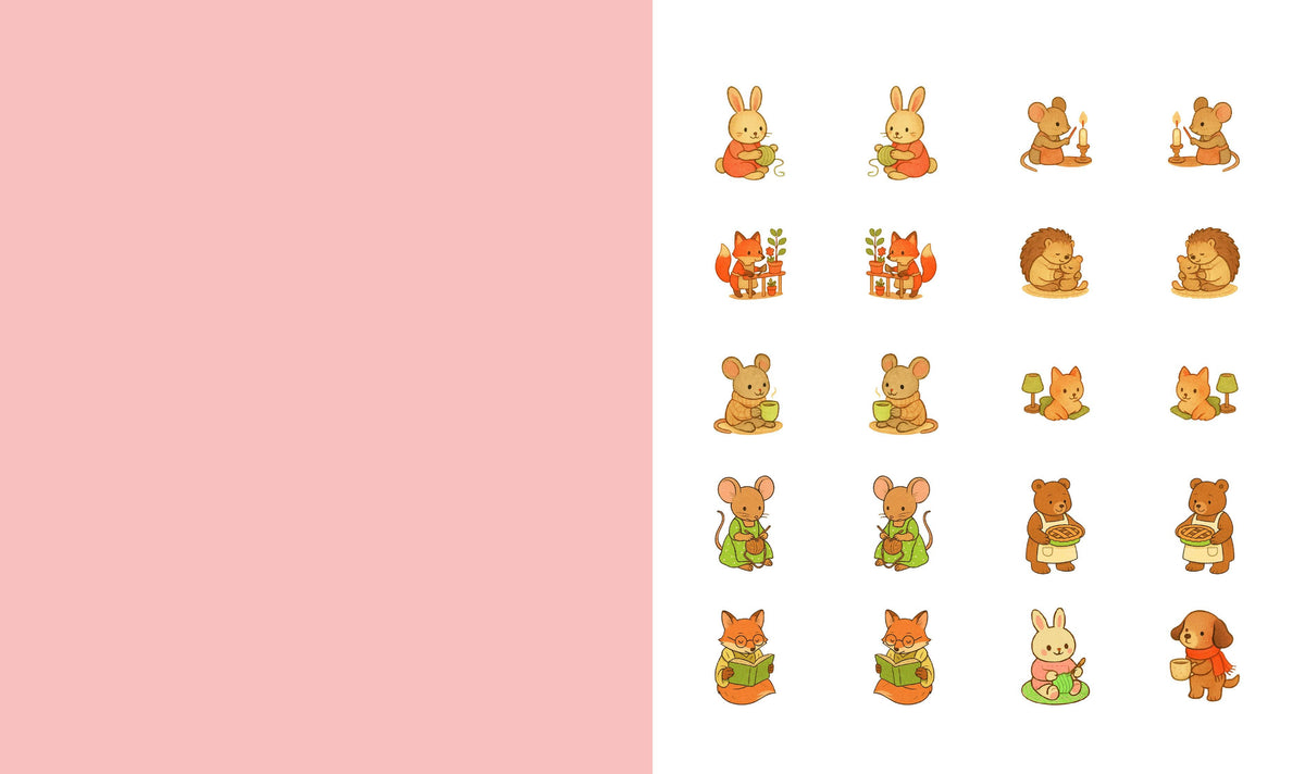 Cute 'n' Cozy Sticker Therapy: Homes