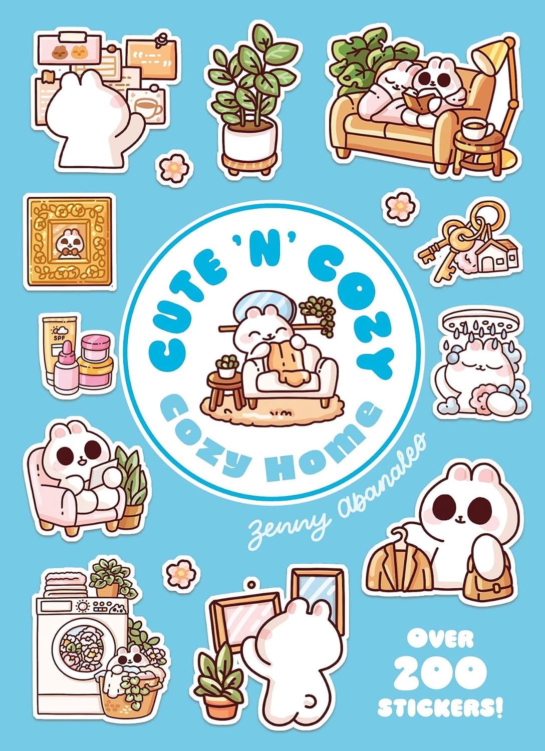 Cute 'n' Cozy Sticker Book: Cosy Home