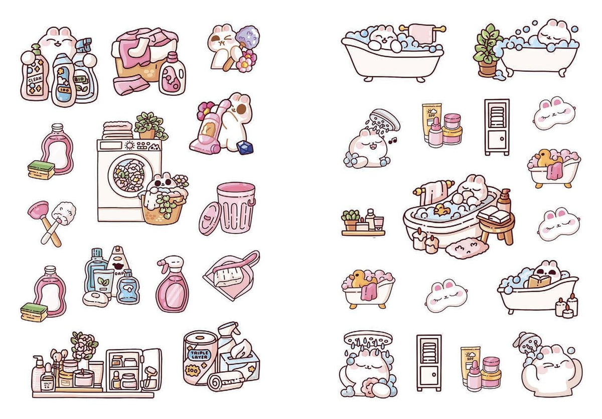 Cute 'n' Cozy Sticker Book: Cosy Home