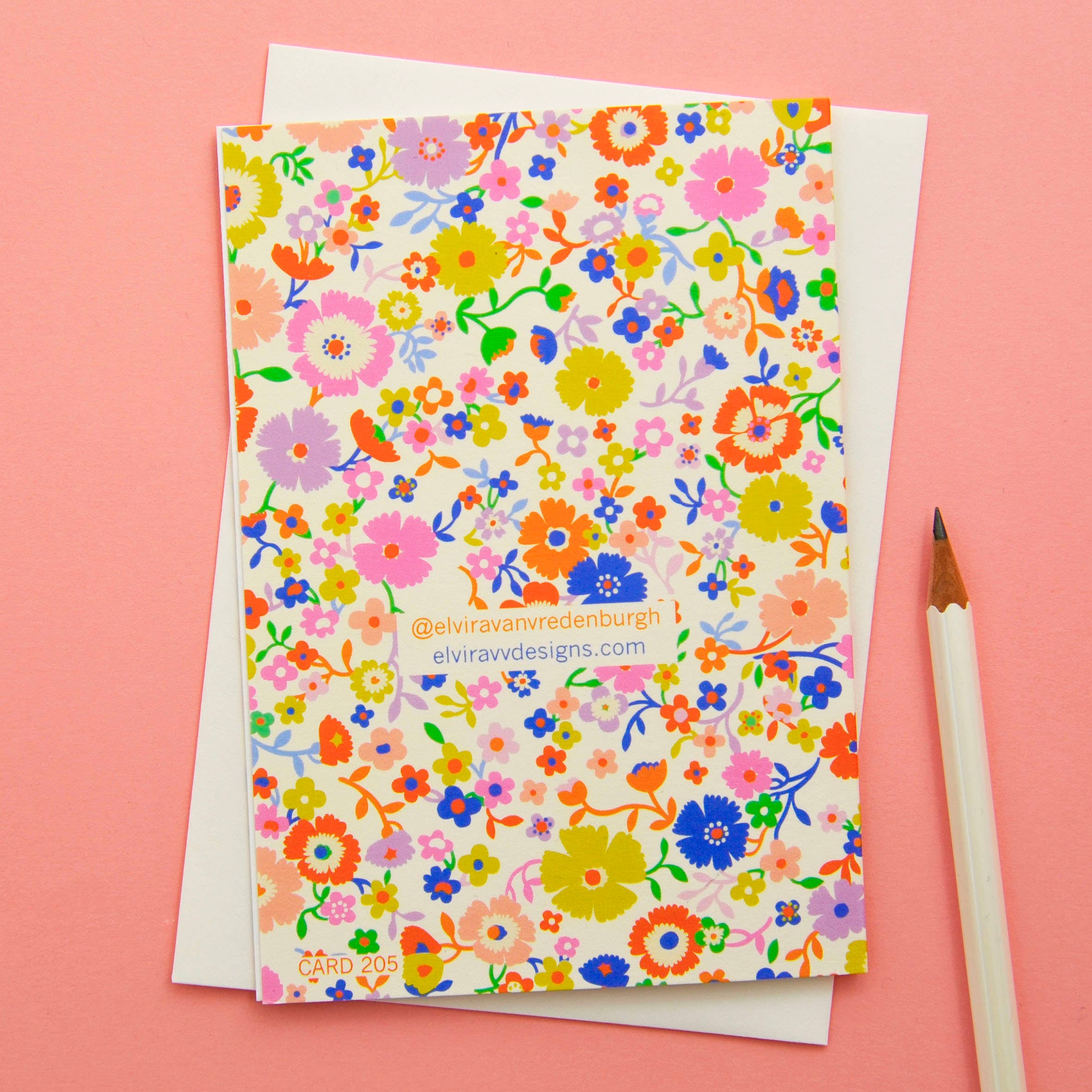 Happy Birthday Flower Greetings Card