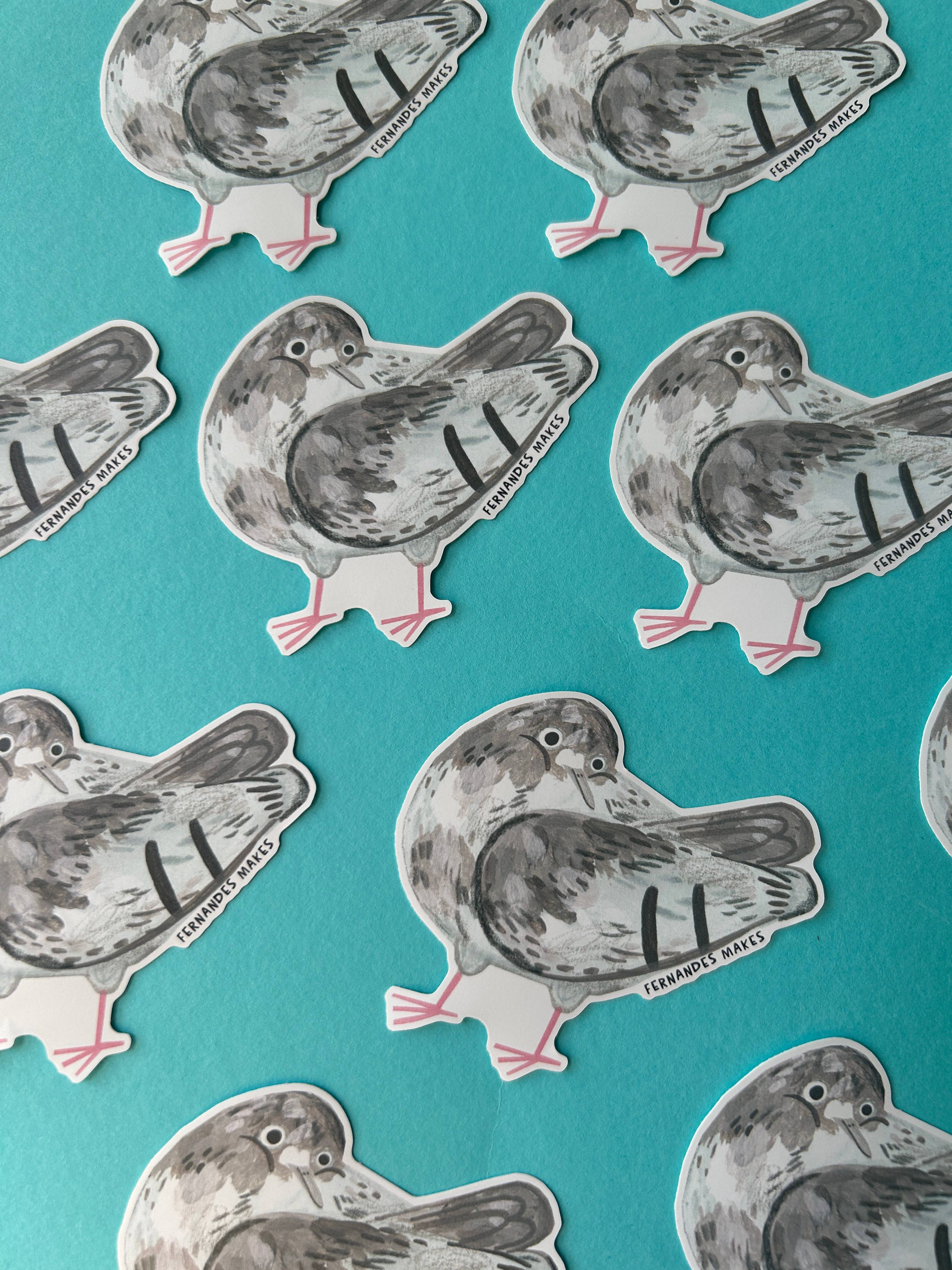 Frodo The Pigeon Vinyl Sticker
