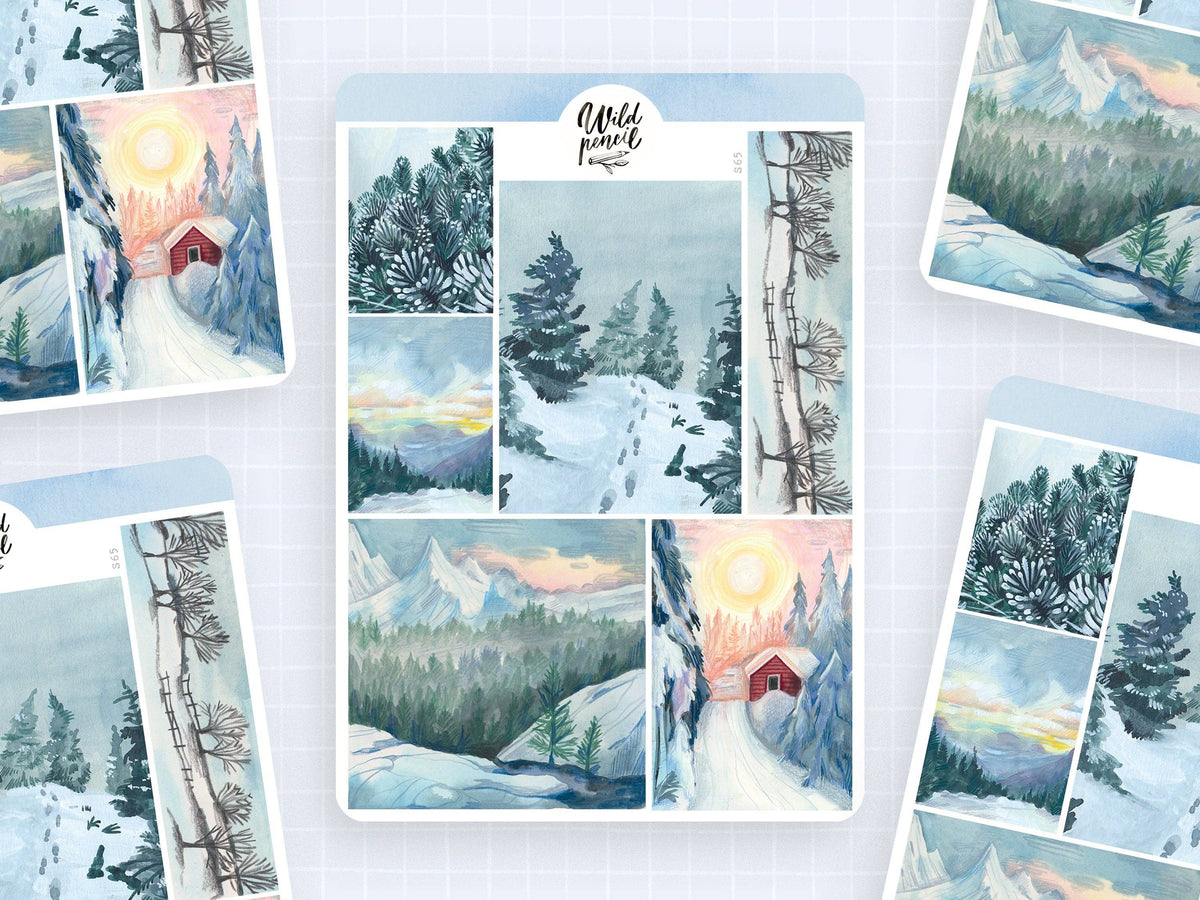 Winter Landscapes Sticker Sheet