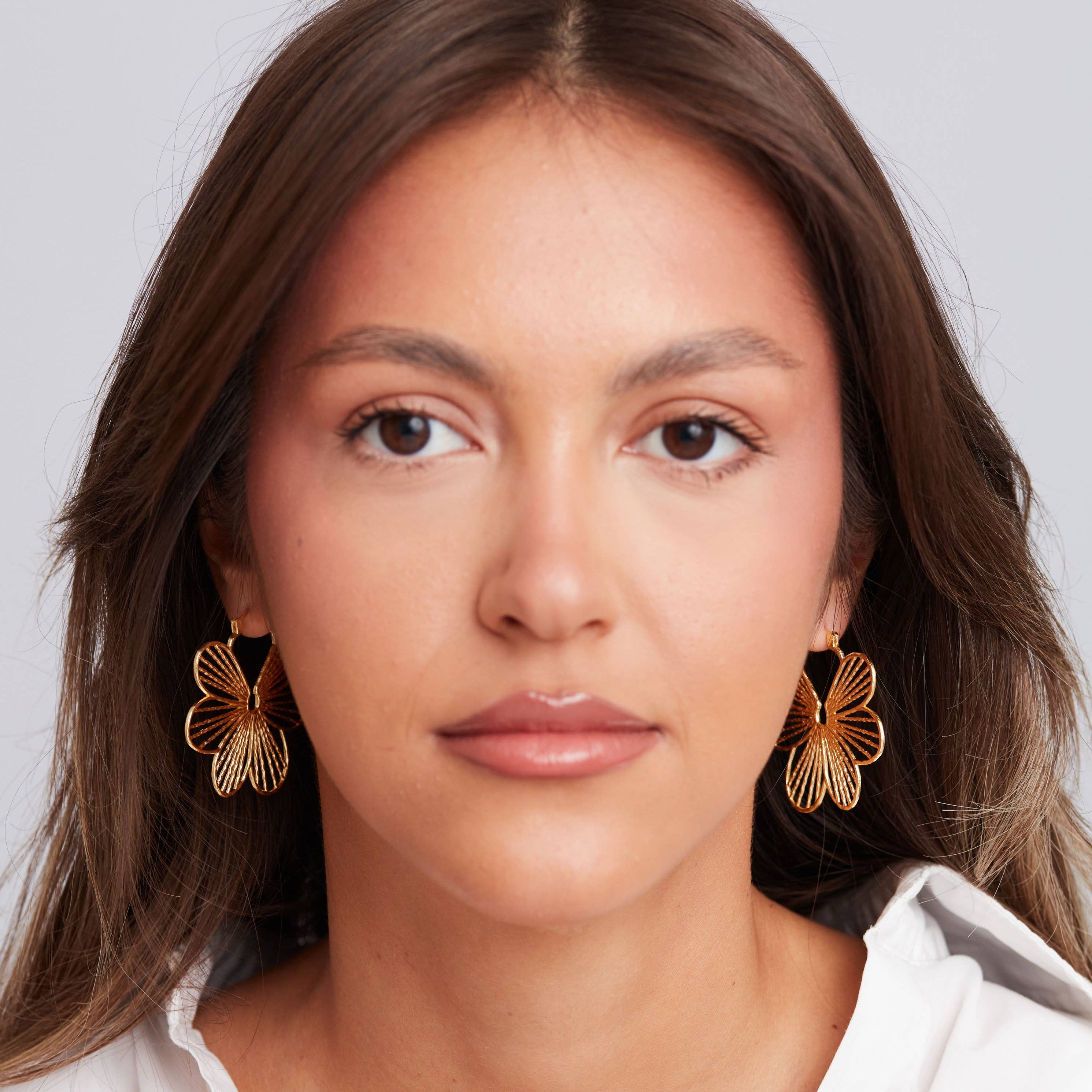 Papillon Boho Chic Earrings Gold Plated