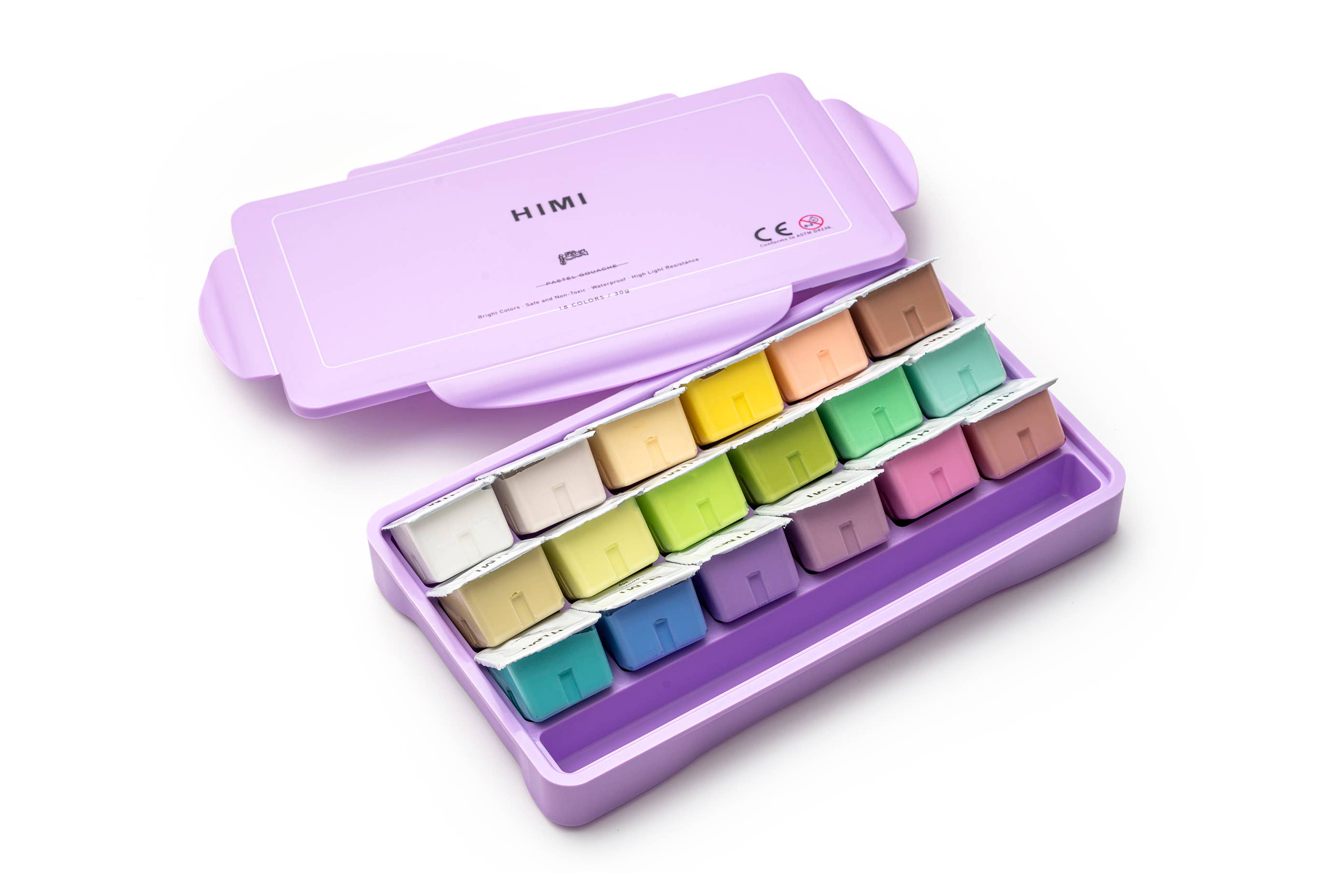 Jelly Cup Gouache Pain Set (18 Paint Colours)