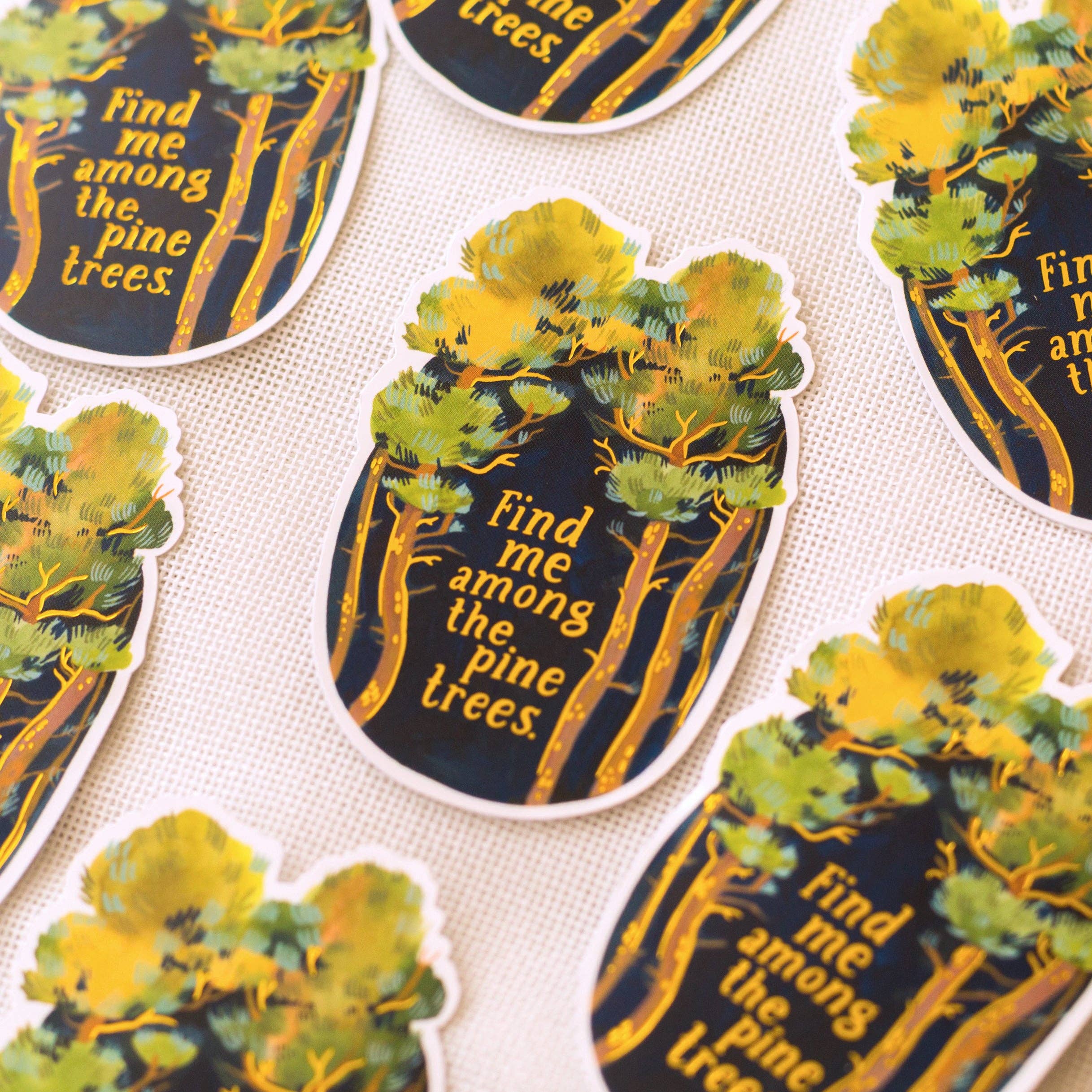 The Pines Foiled Vinyl Sticker