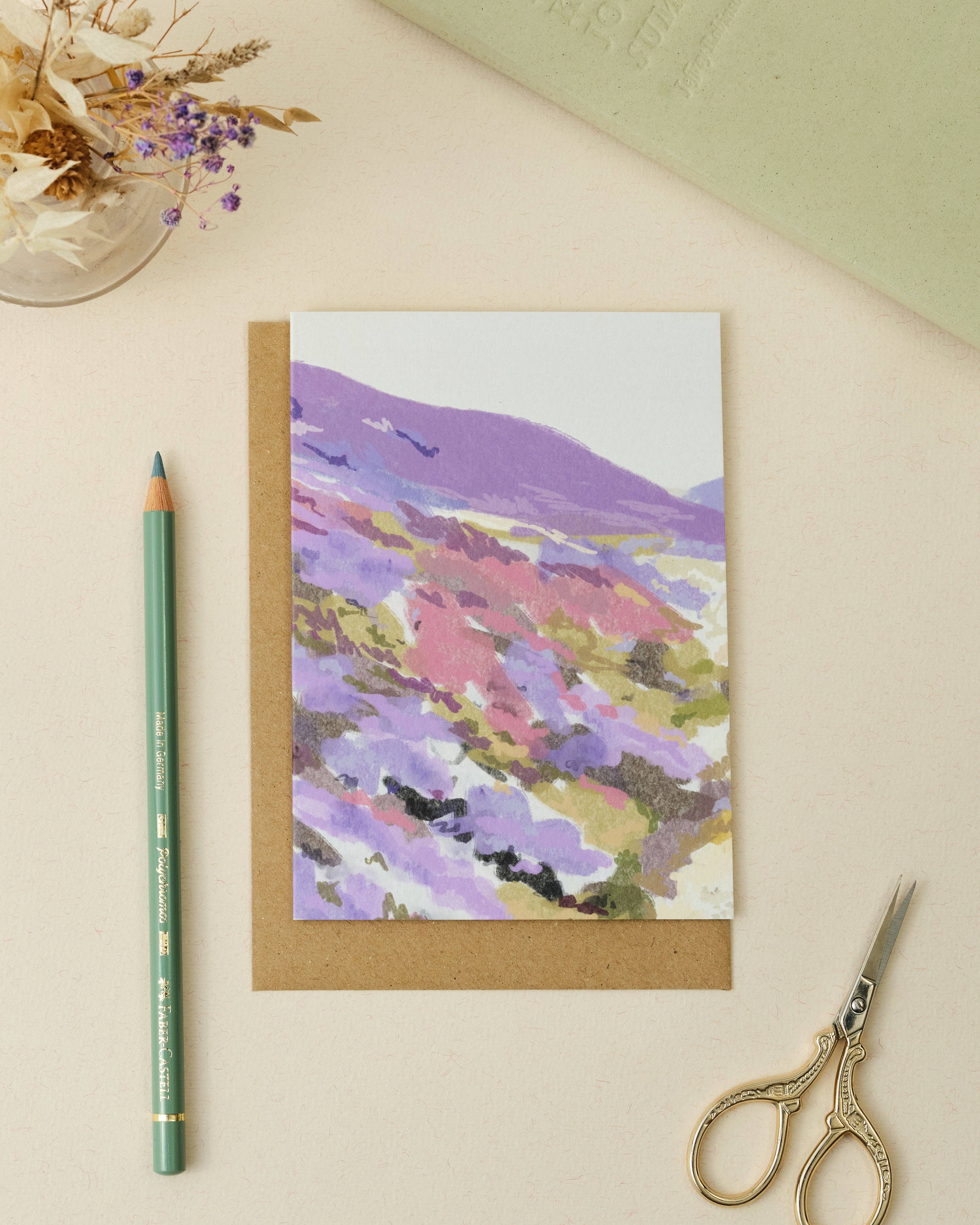 Lavender Hills Greetings Card