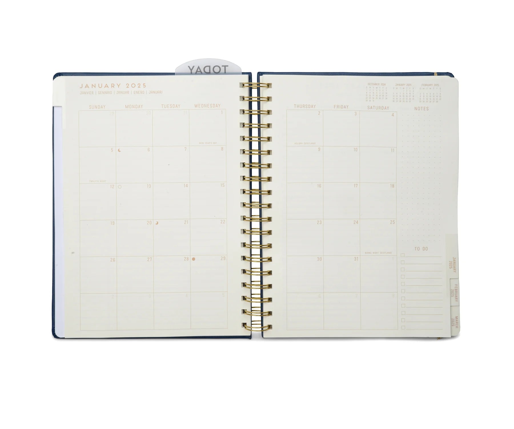 2025 12 Month Planner - Live By The Sun