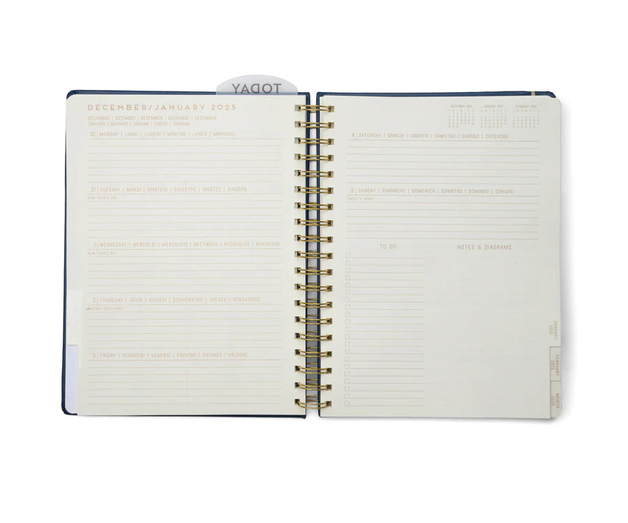 2025 12 Month Planner - Live By The Sun