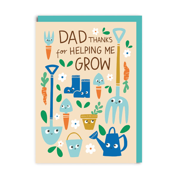Thanks For Helping Me Grow Father's Day Card