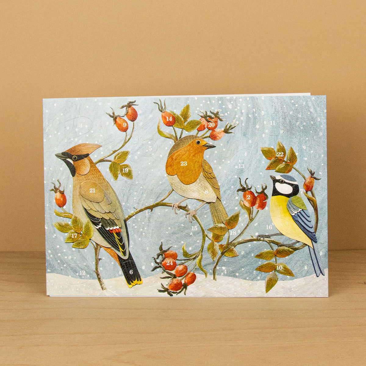 Winter Hedgerow Advent Card by Alice Melvin