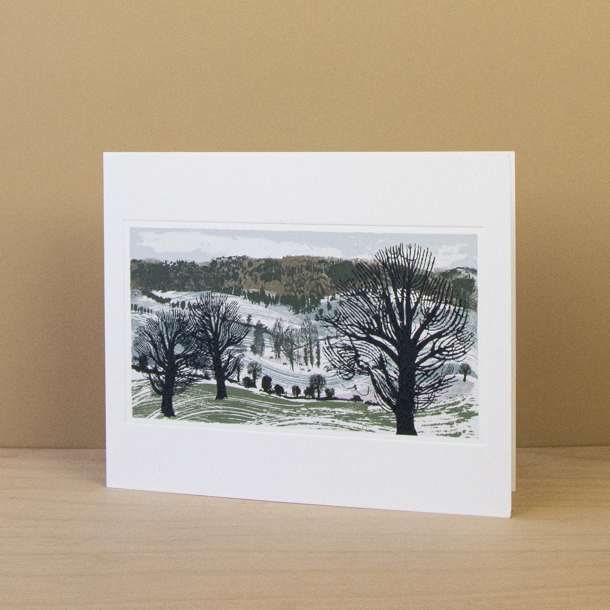 Remnants Of Snow Blank Card