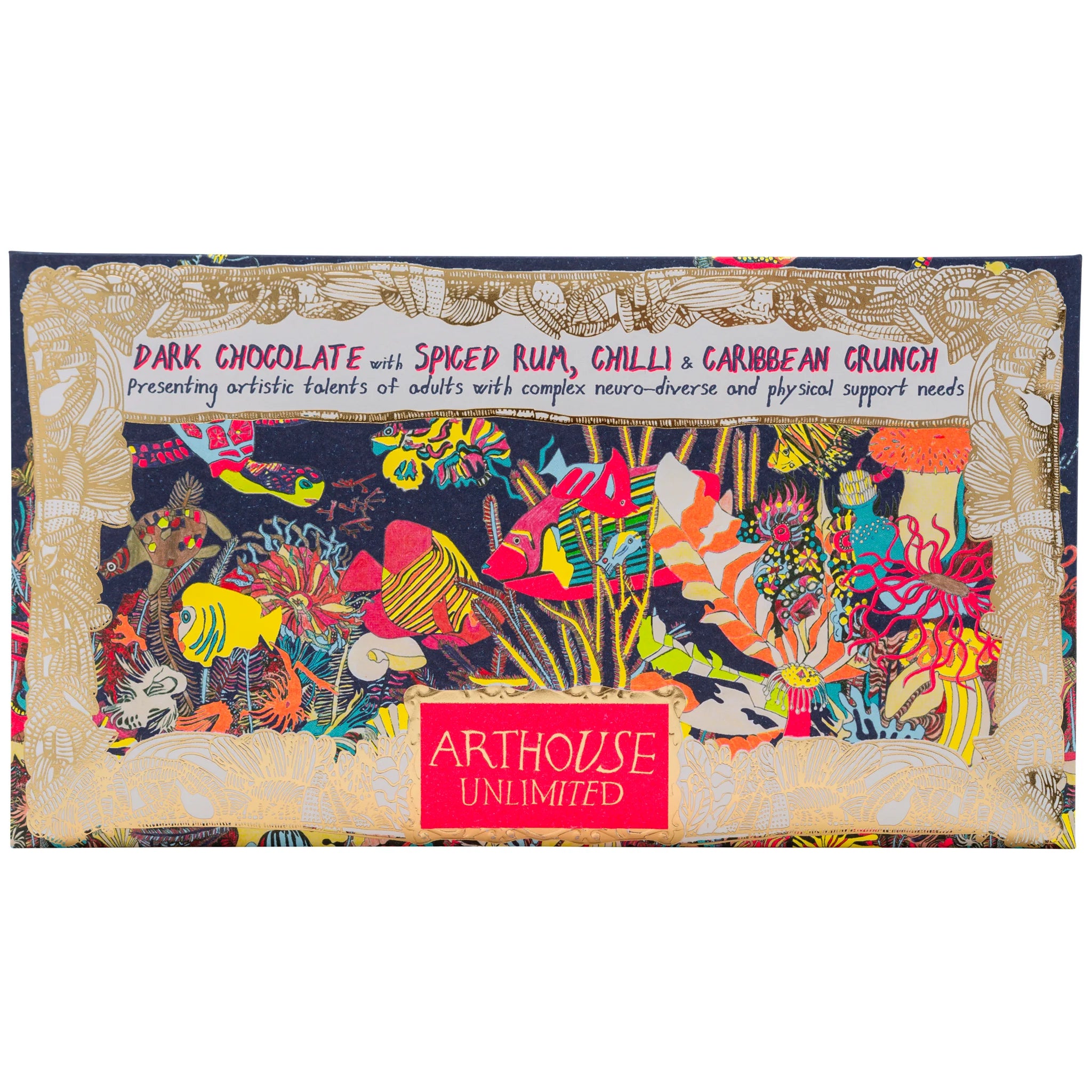 Angels Of The Deep Spiced Rum, Chilli & Crunch Dark Chocolate