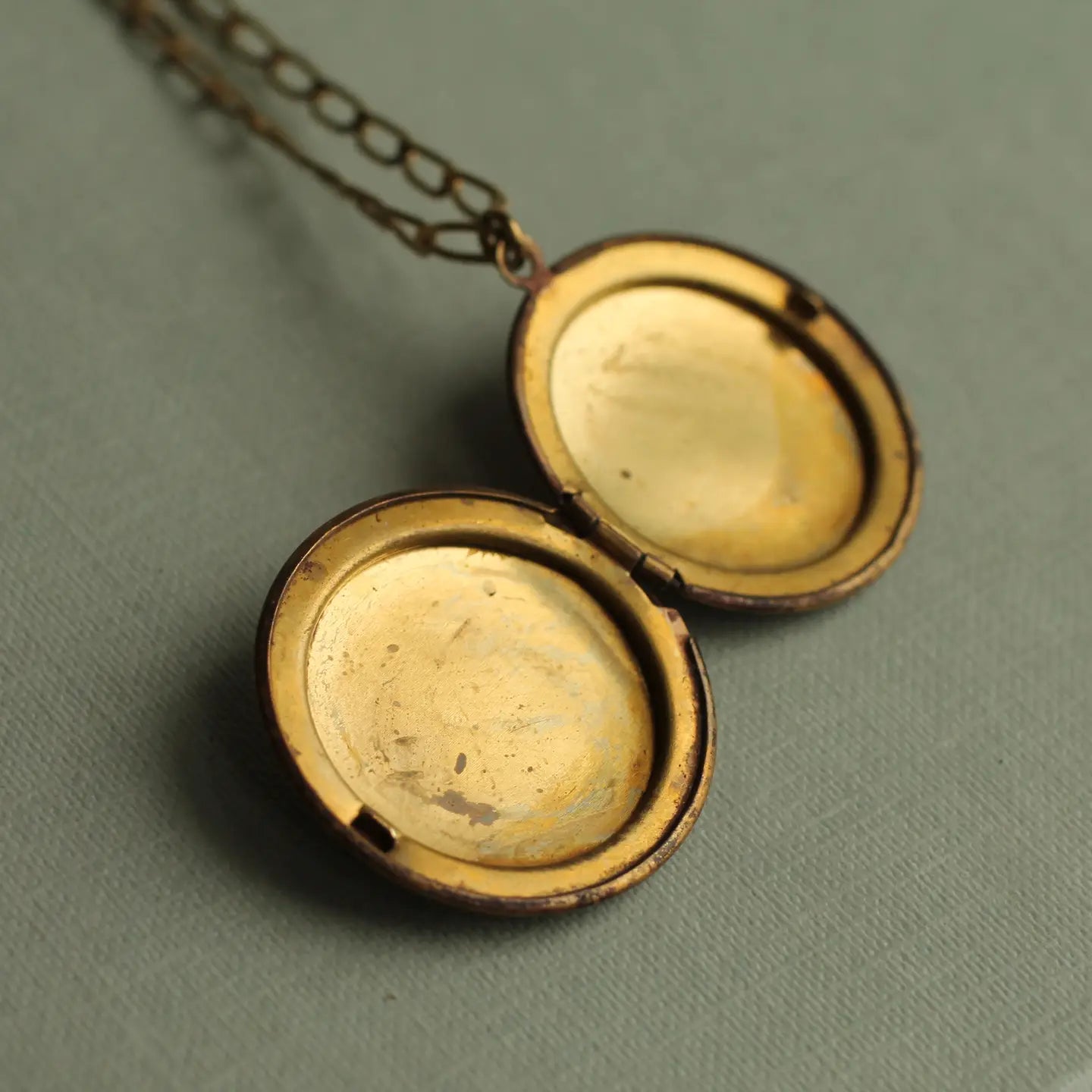 Antique Bird Locket Necklace