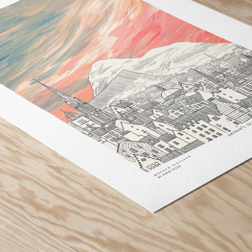 A4 Arthur's Seat Art Print