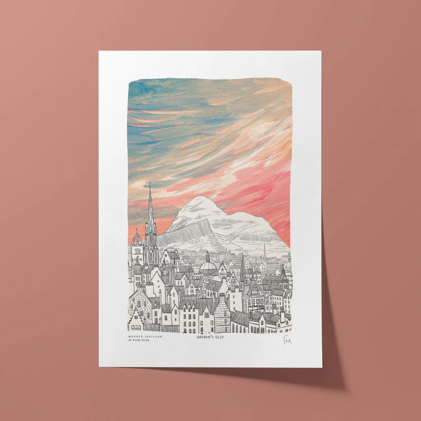 A4 Arthur's Seat Art Print