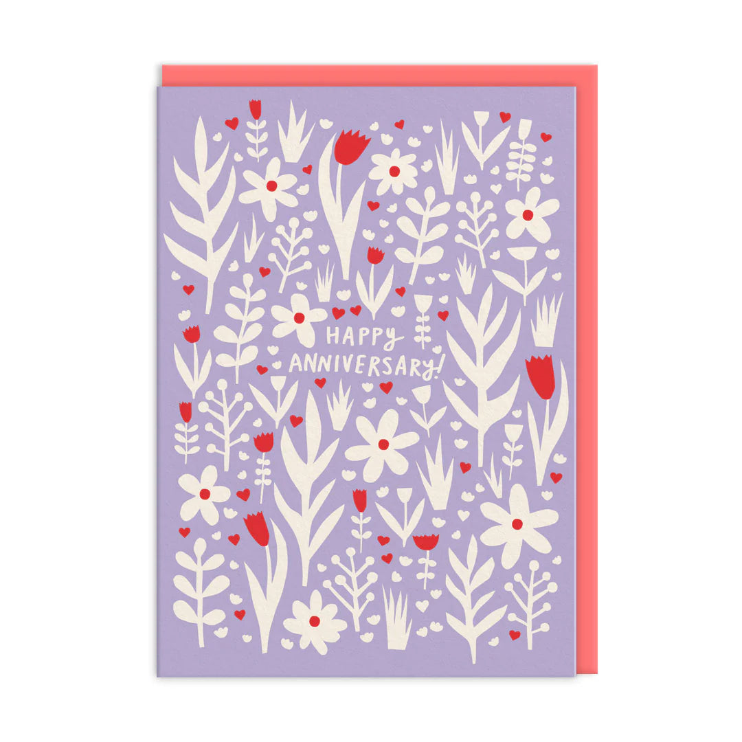 Anniversary Flowers Card